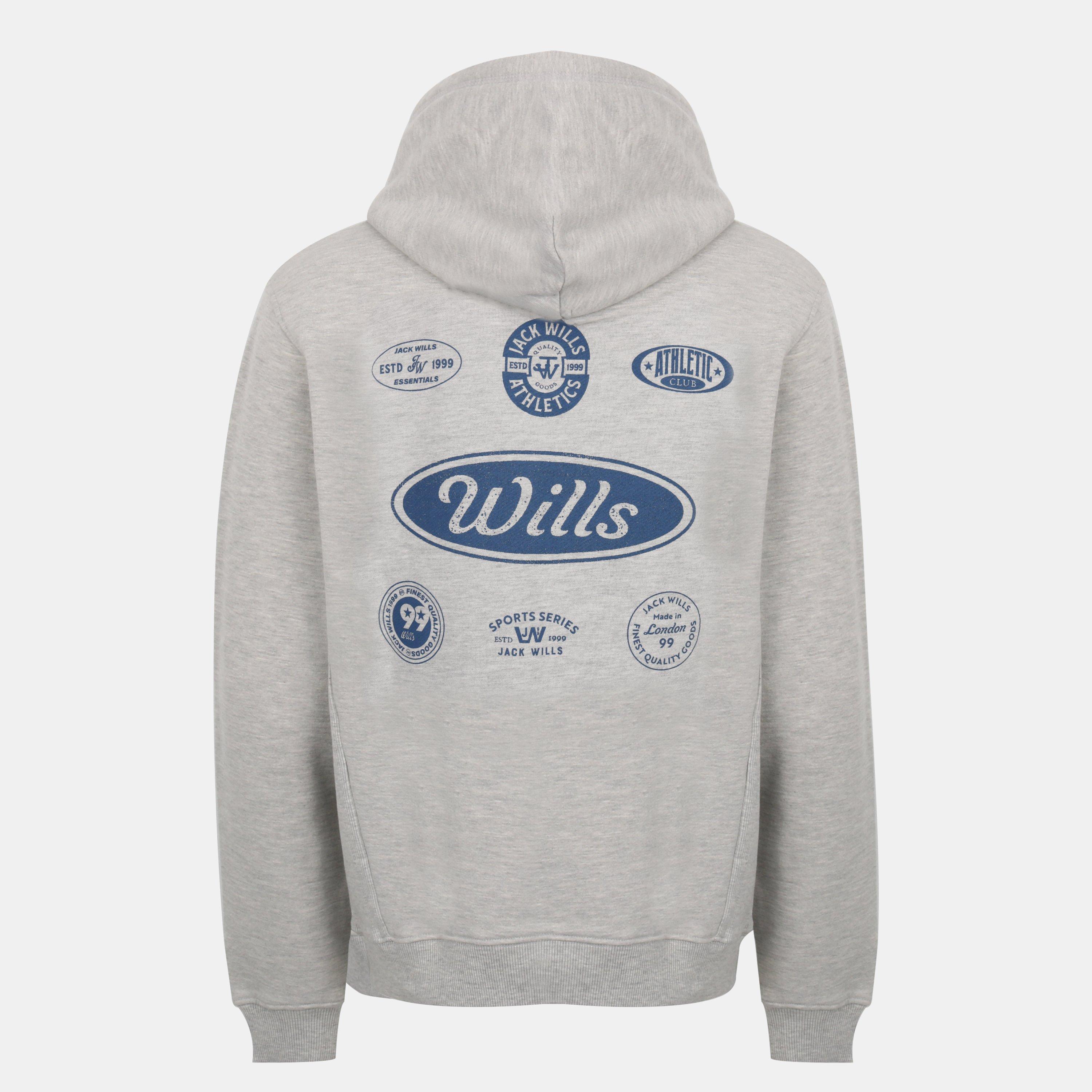 Ice Marl - Jack Wills - Americano Cotton Long Sleeve Hoodie - 2