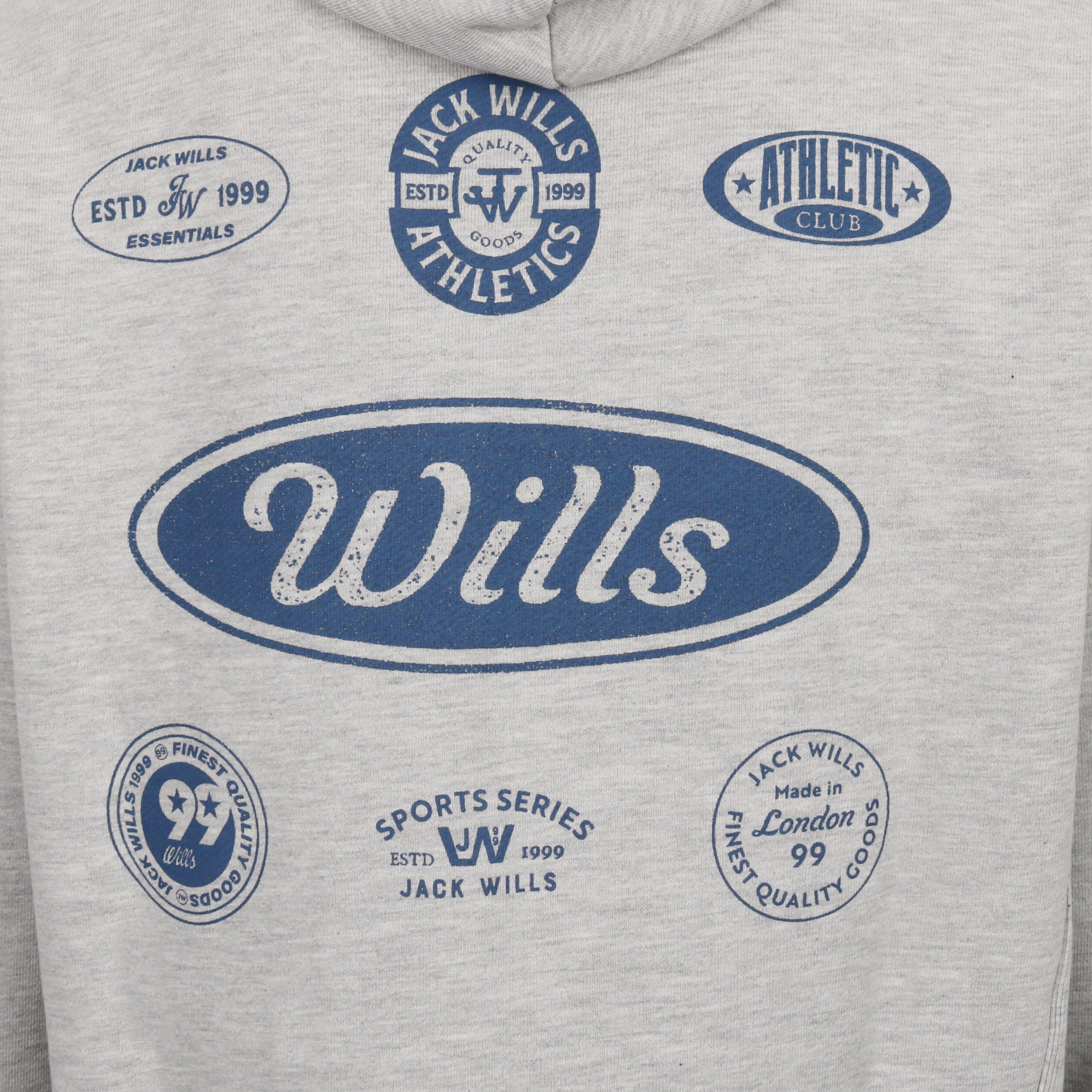 Ice Marl - Jack Wills - Americano Cotton Long Sleeve Hoodie - 4