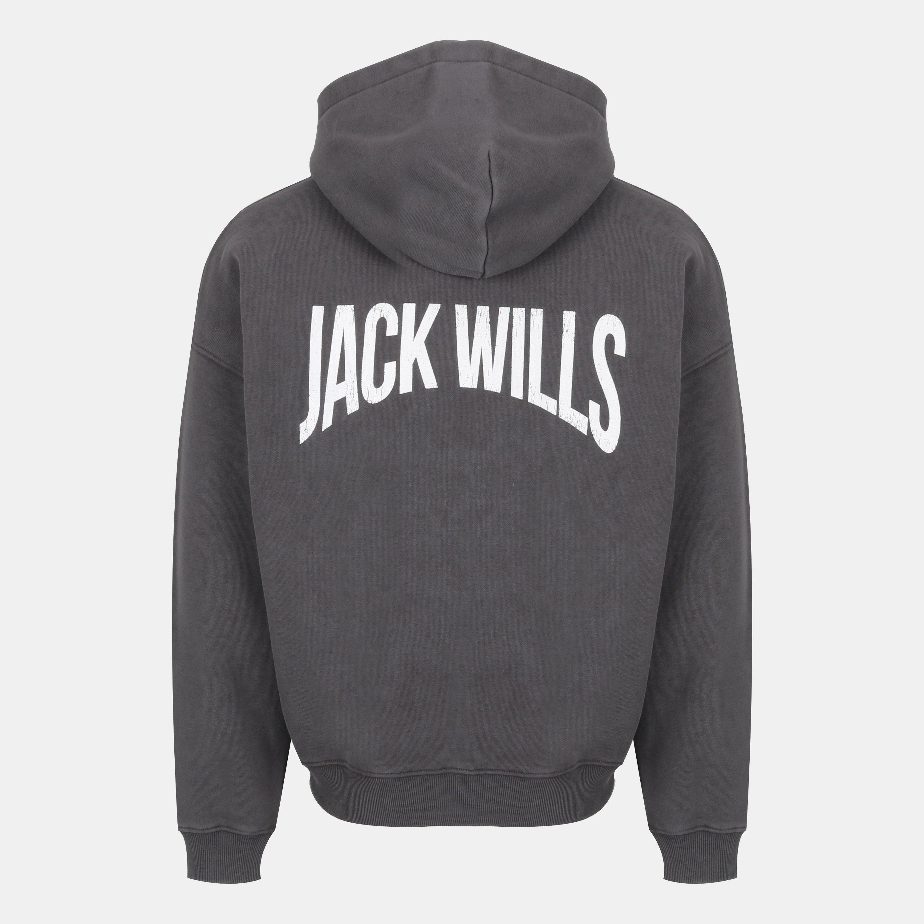 Ferro Forgiato - Jack Wills - Graphic Cotton Long Sleeve Oversized Fit Zip Hoodie - 2