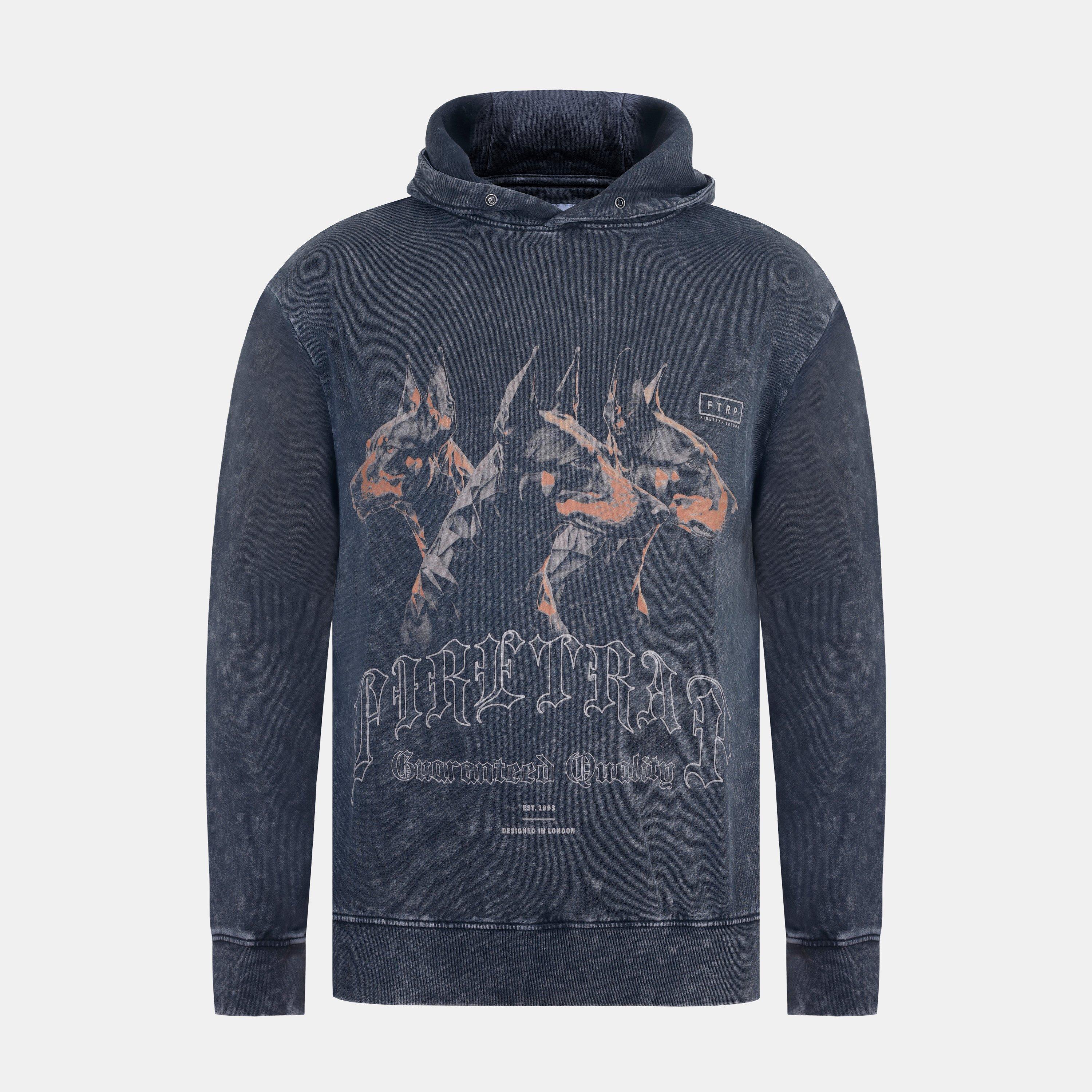 Doberman - Firetrap - Men's Graphic Hoodie - 1