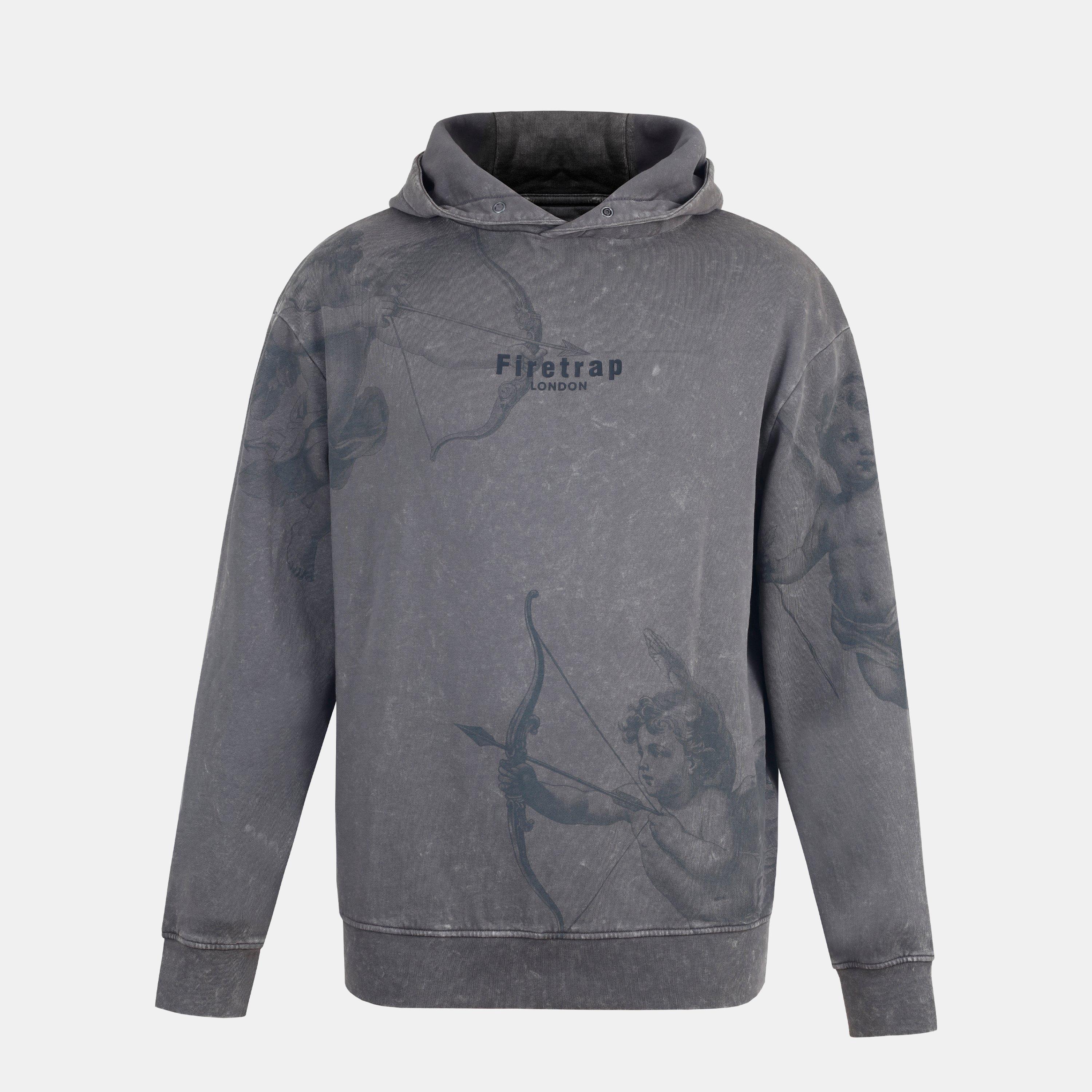 Firetrap Men's Graphic Hoodie - Cherub - XL