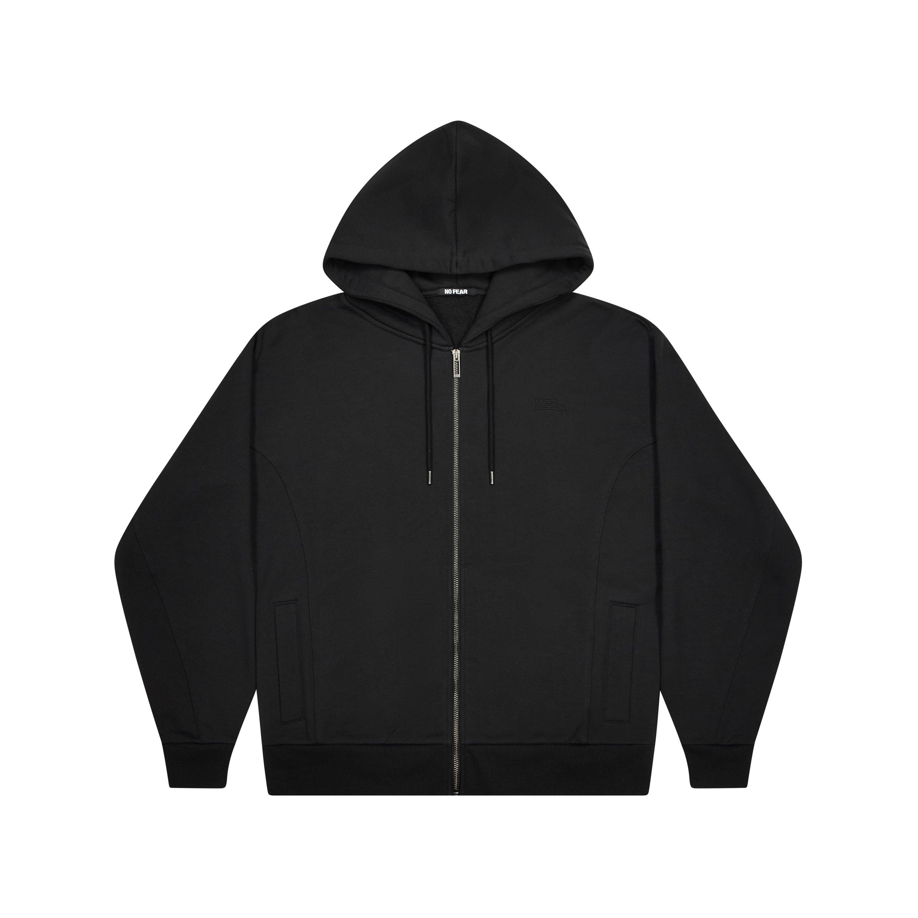 No Fear Mens Sport Zip Up - Black - S