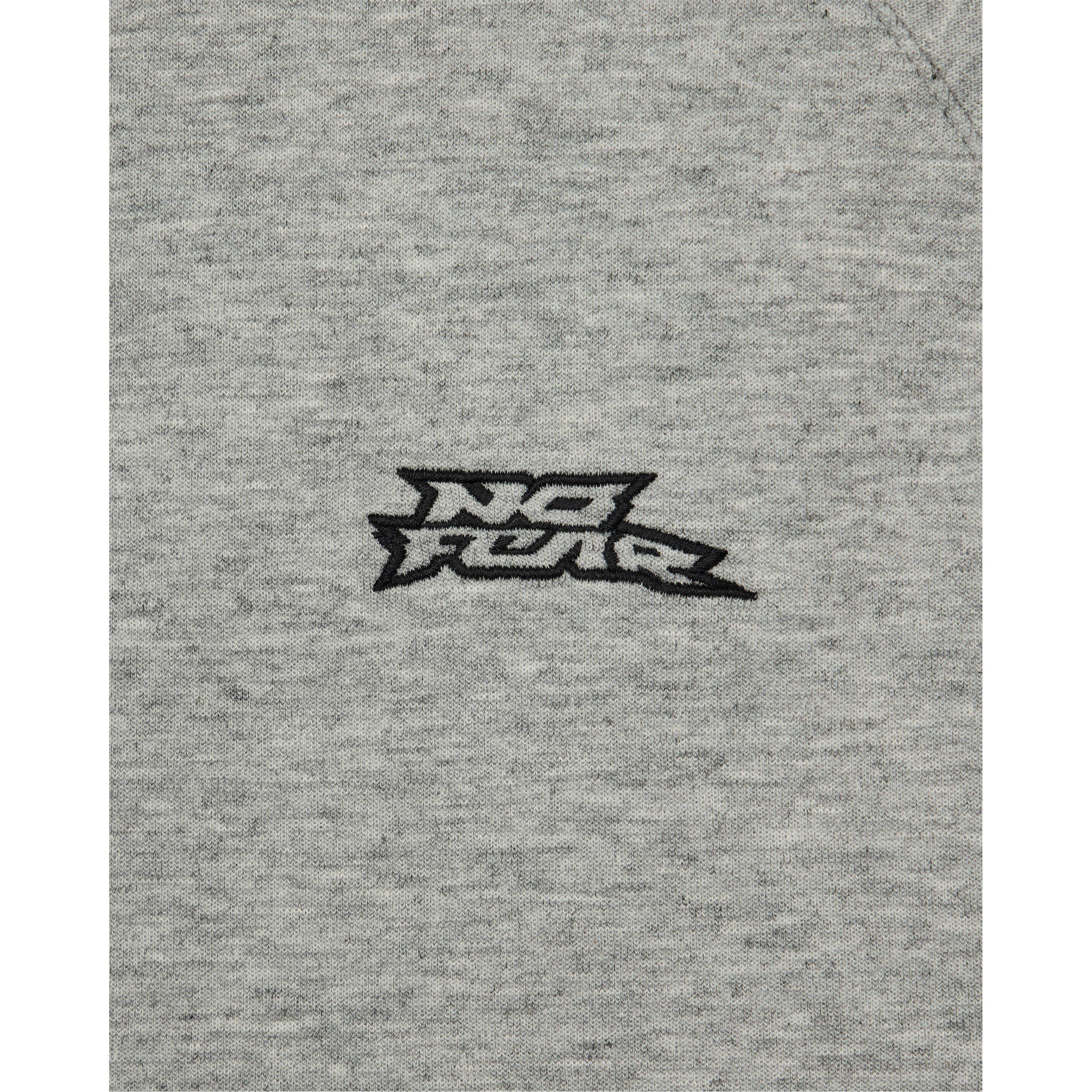 Grey - No Fear - Mens Tech Zip Up Hoodie - 3