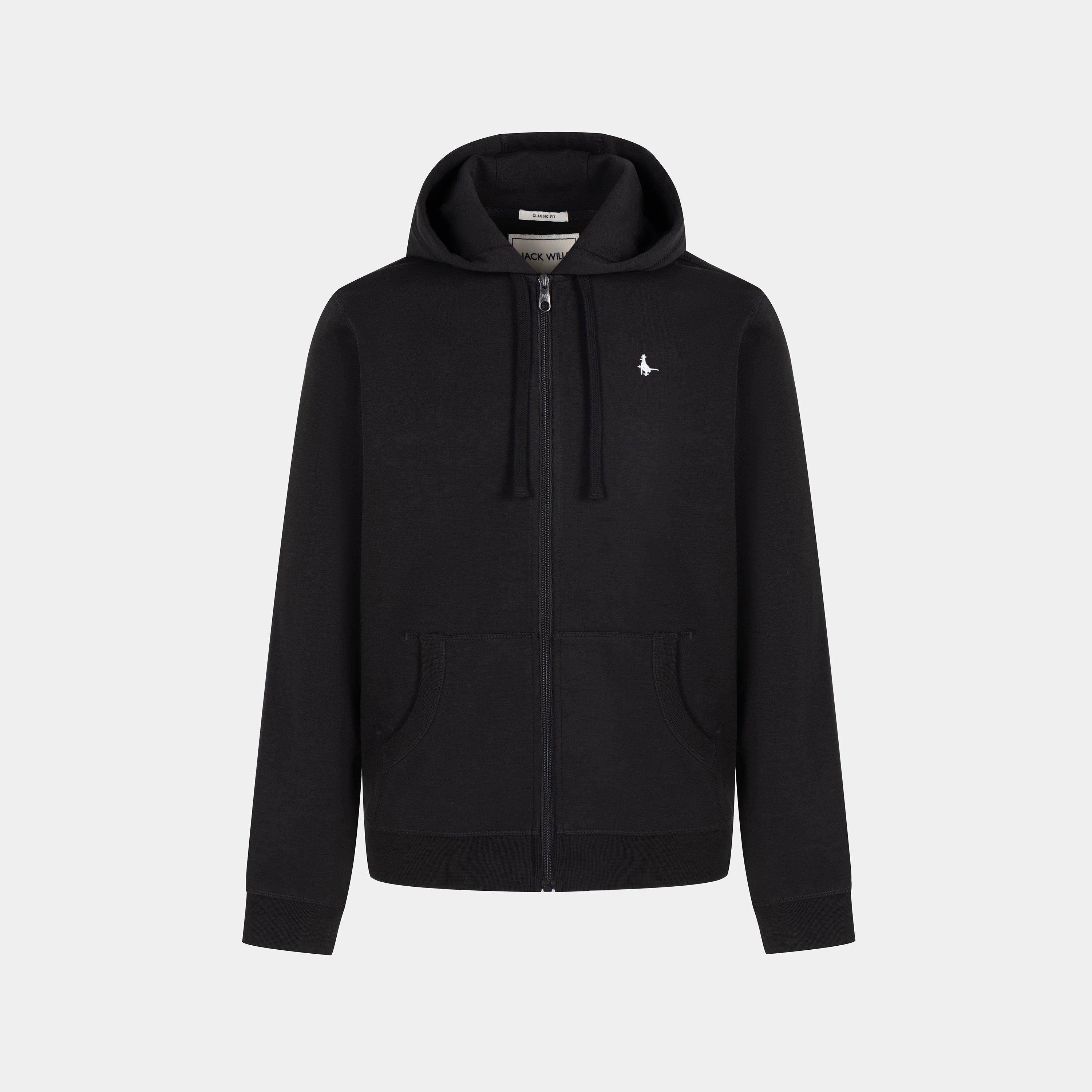 Nero - Jack Wills - Jack Wills Interlock Zip Thru Mens - 1