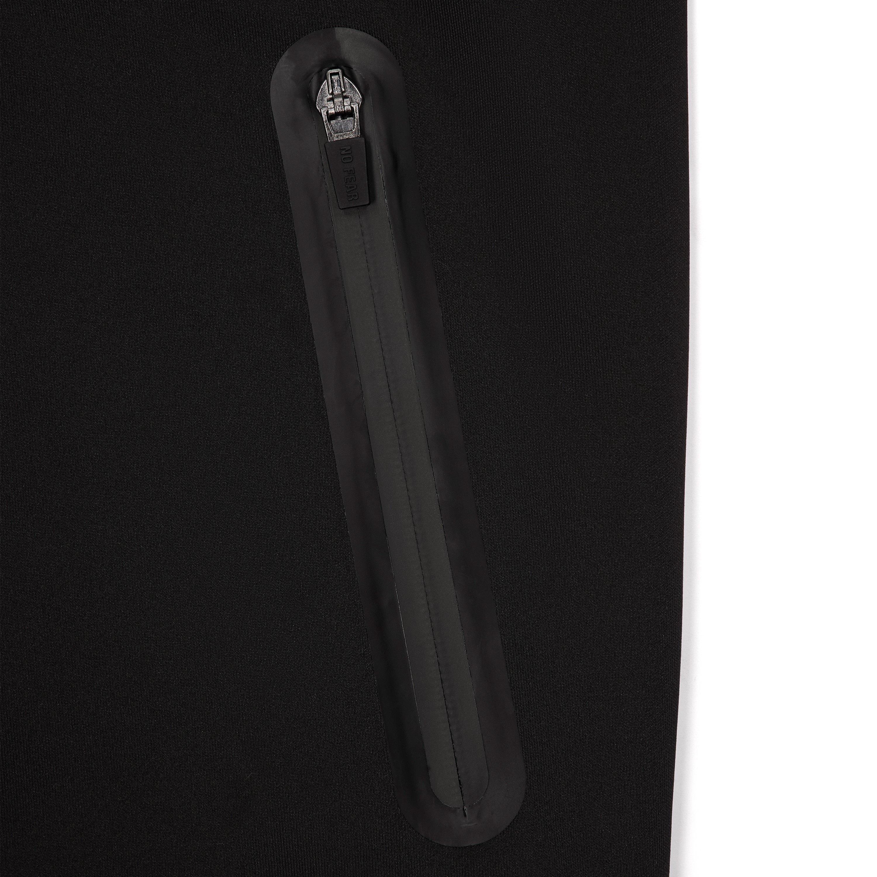 Black - No Fear - Mens Slim Tracksuit Zip-Up Top - 4