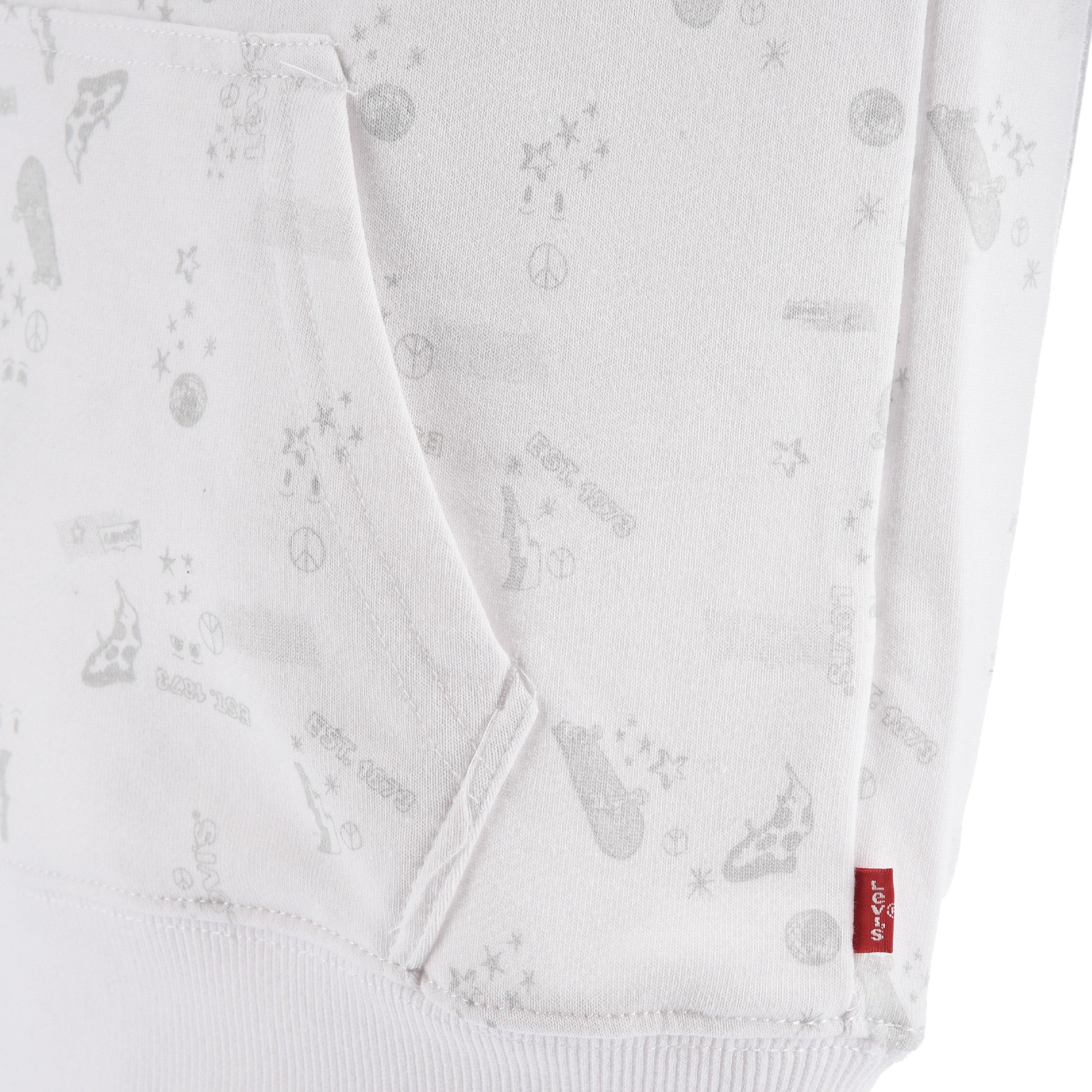 White - Levis - Printed Off The Hook Hoodie Juniors - 3