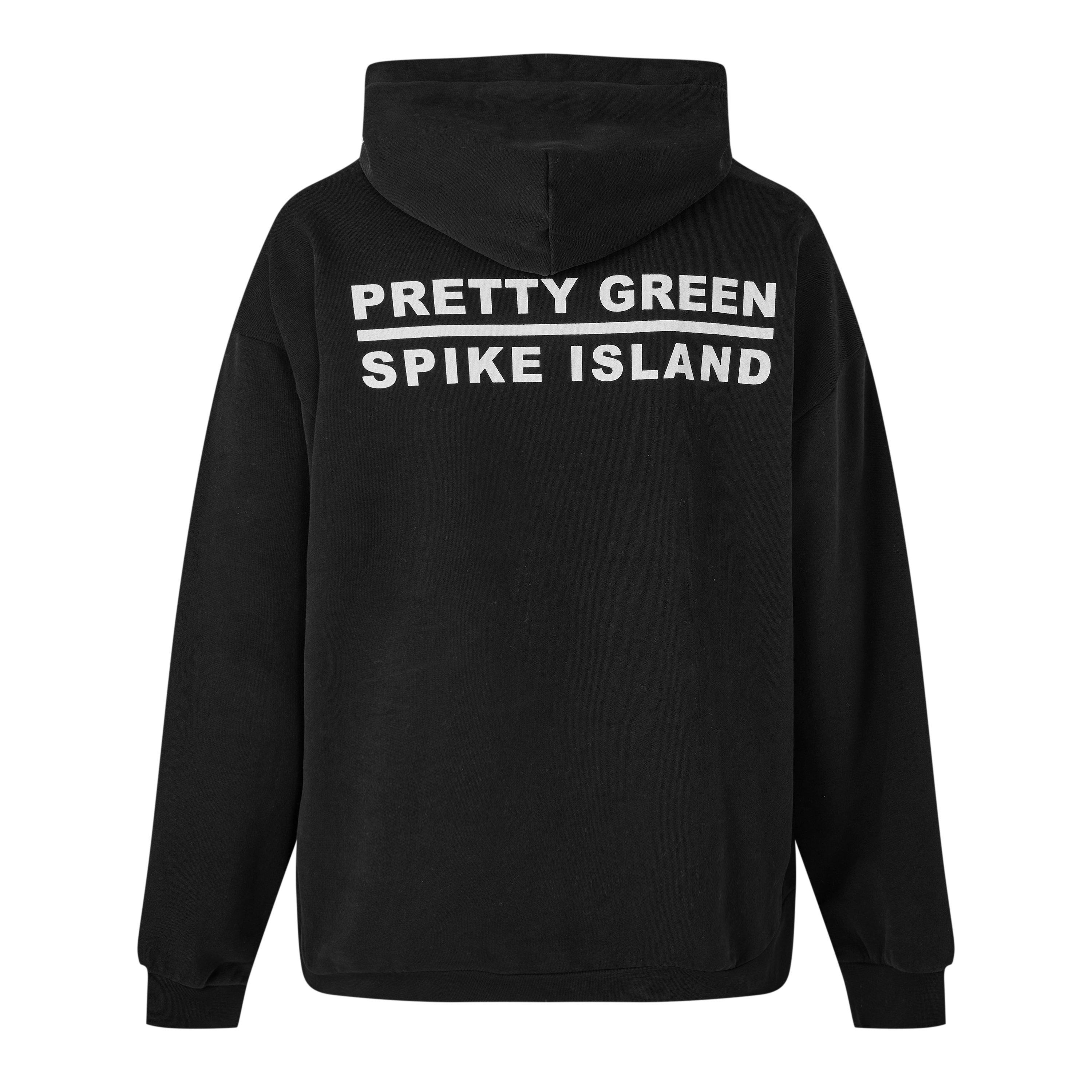 Black - Pretty Green - Men's Overhead Hoodie - 2