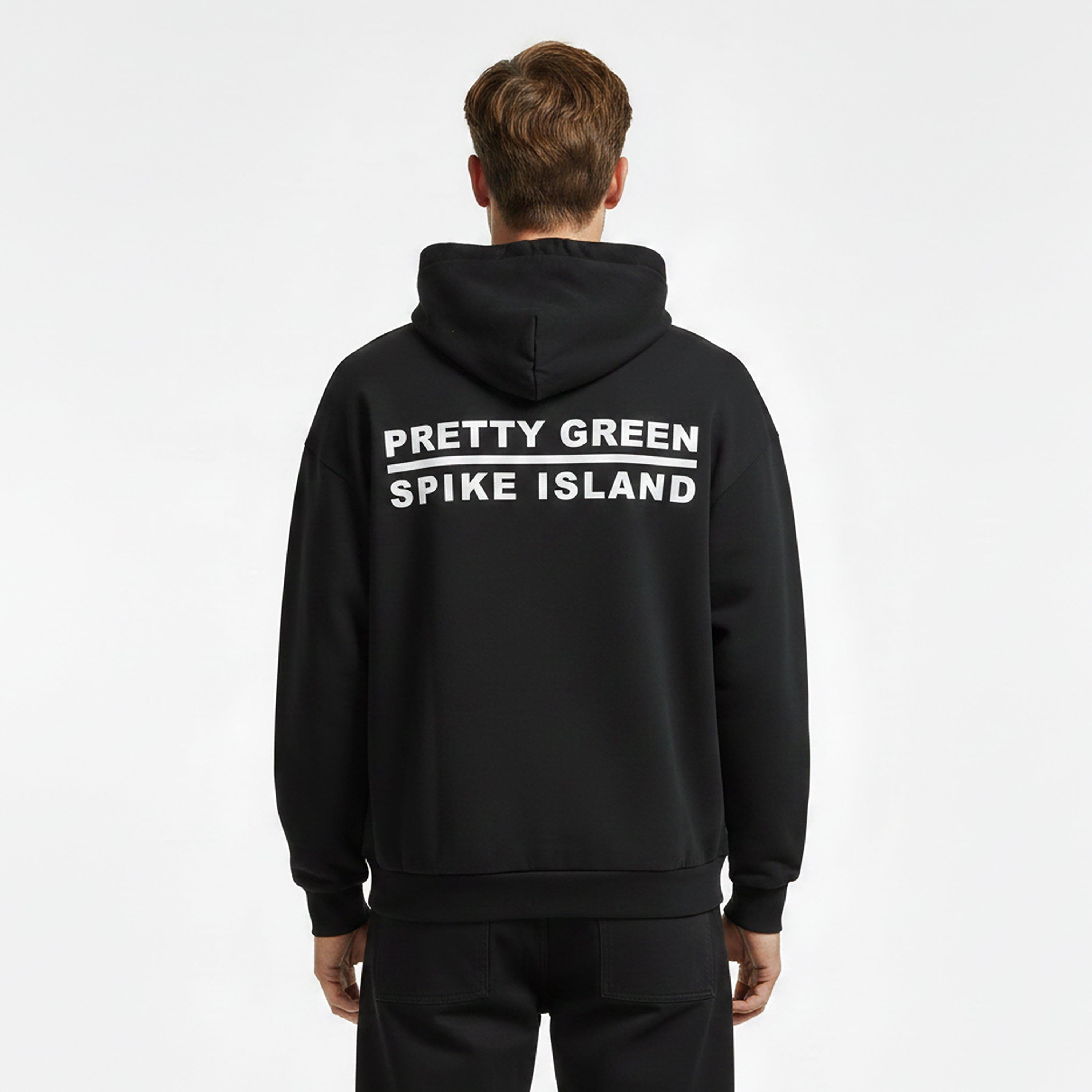 Black - Pretty Green - Men's Overhead Hoodie - 4