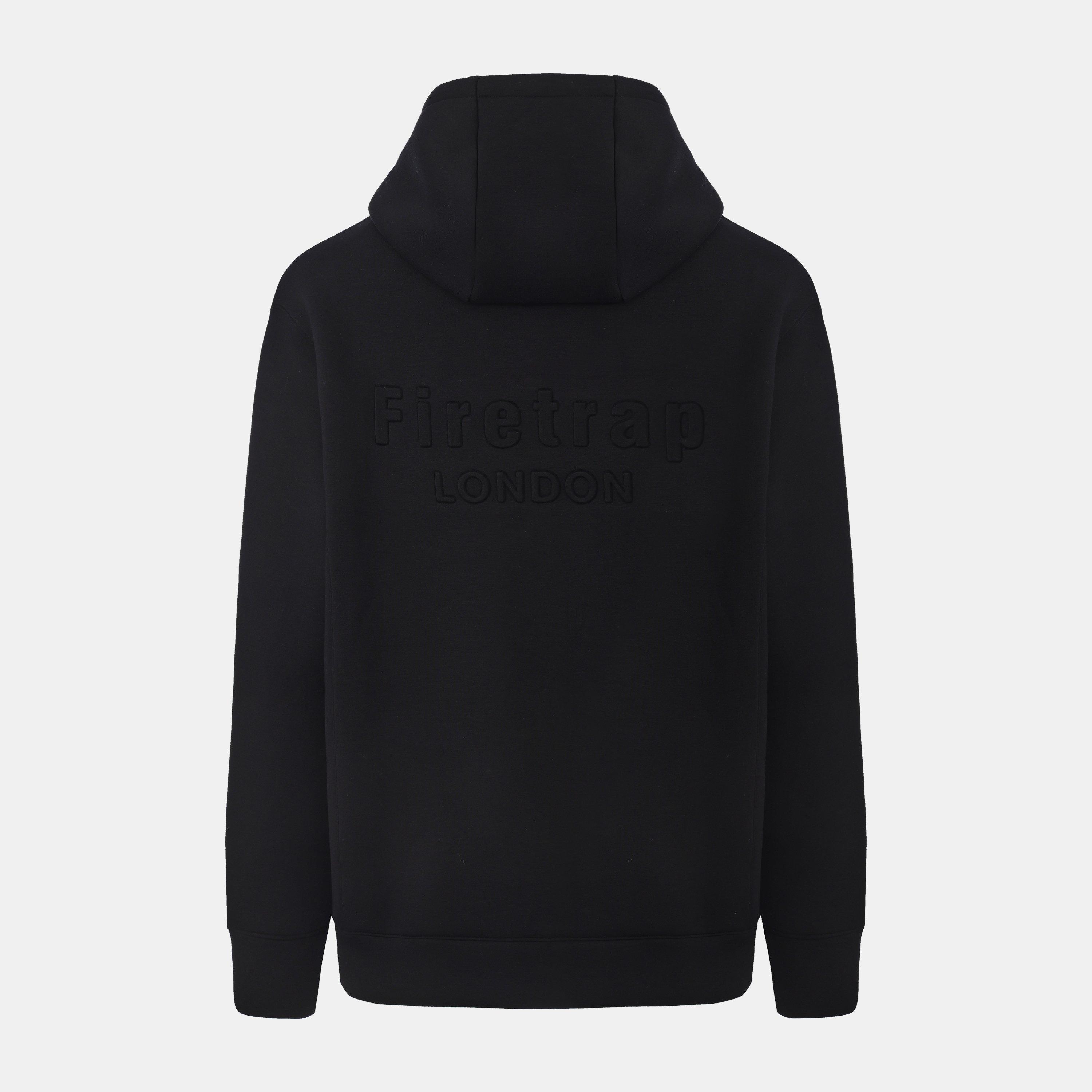 Black - Firetrap - Scuba Hoody Mens - 2