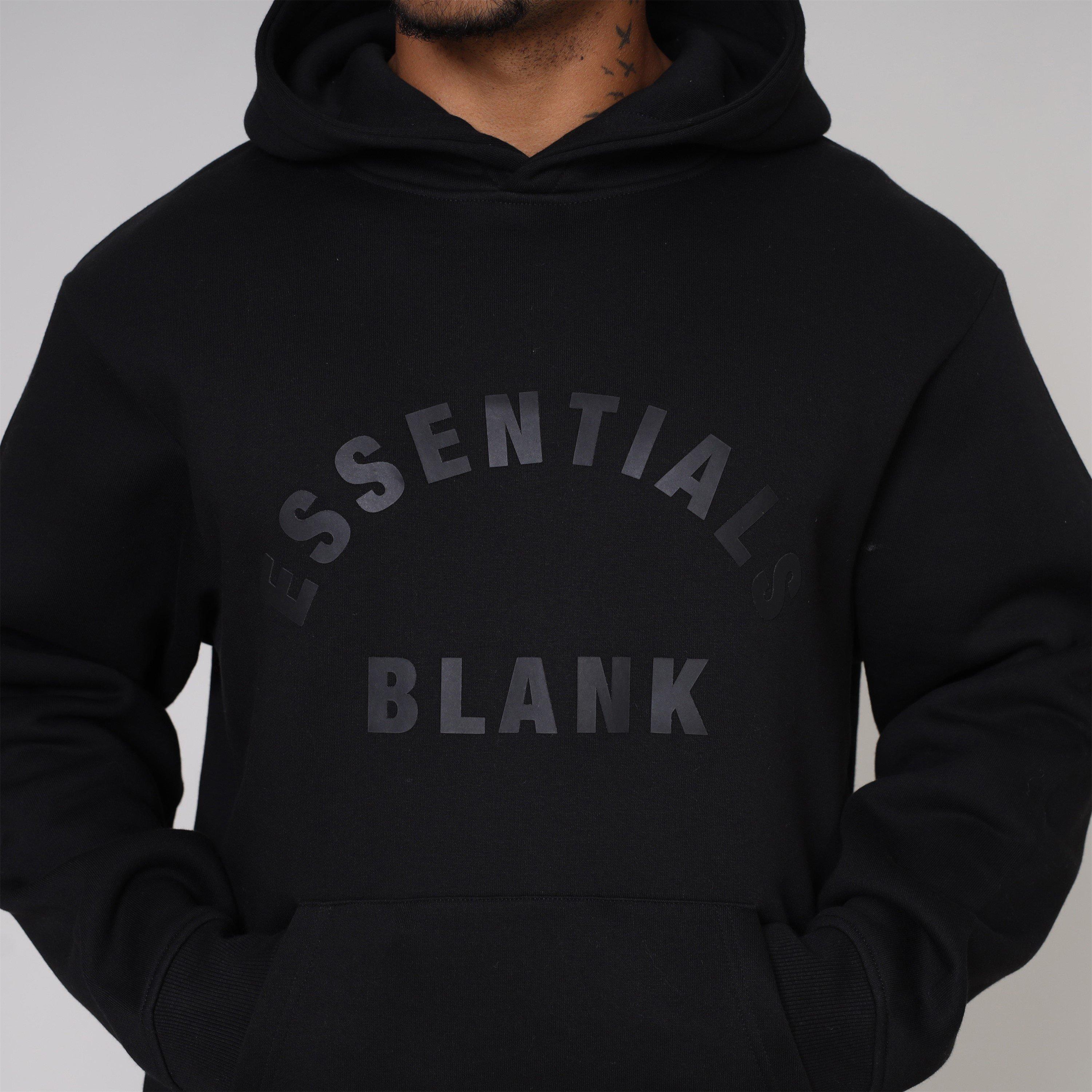 Black - Blank Essentials - Arch Hoodie Mens - 4