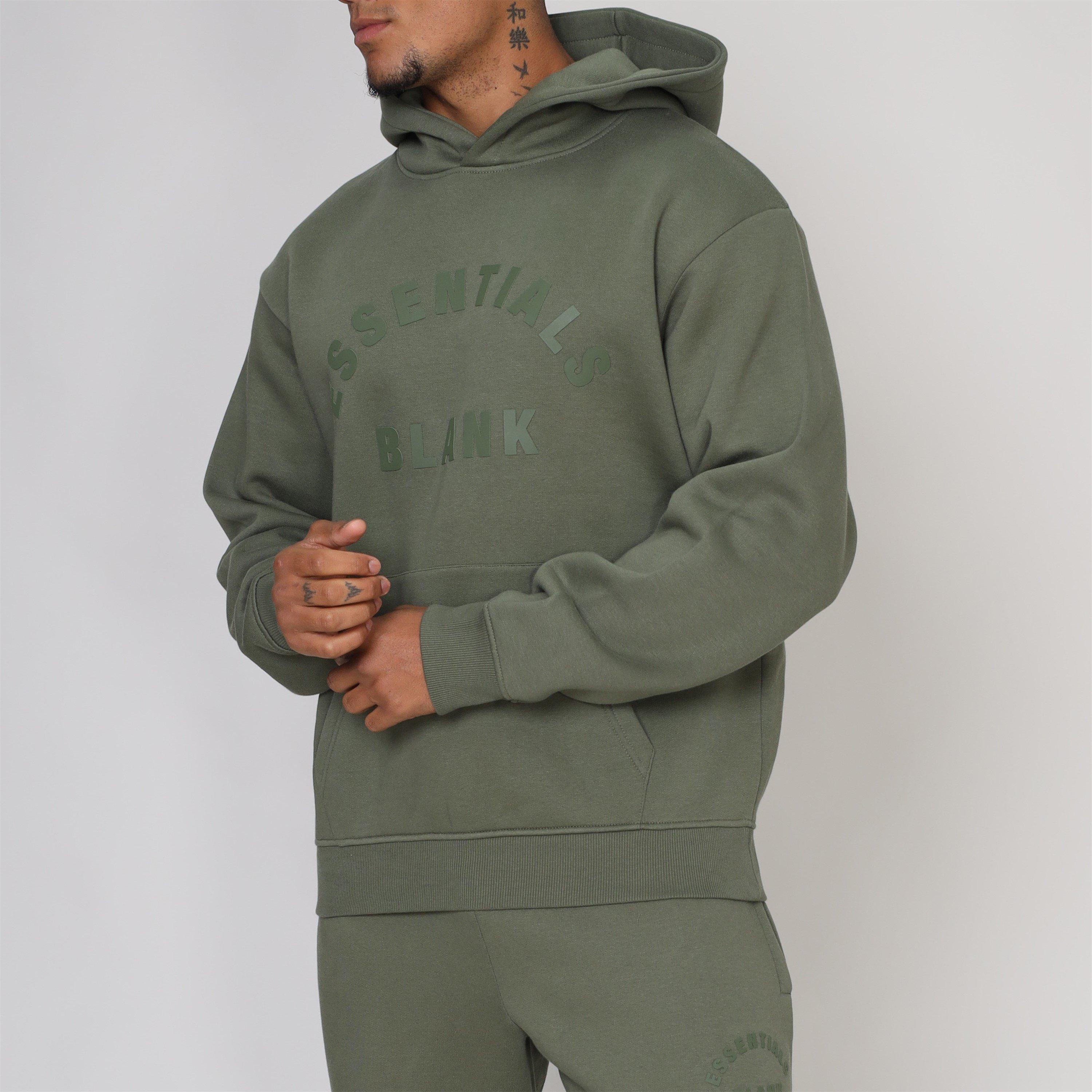 Khaki - Blank Essentials - Arch Hoodie Mens - 2