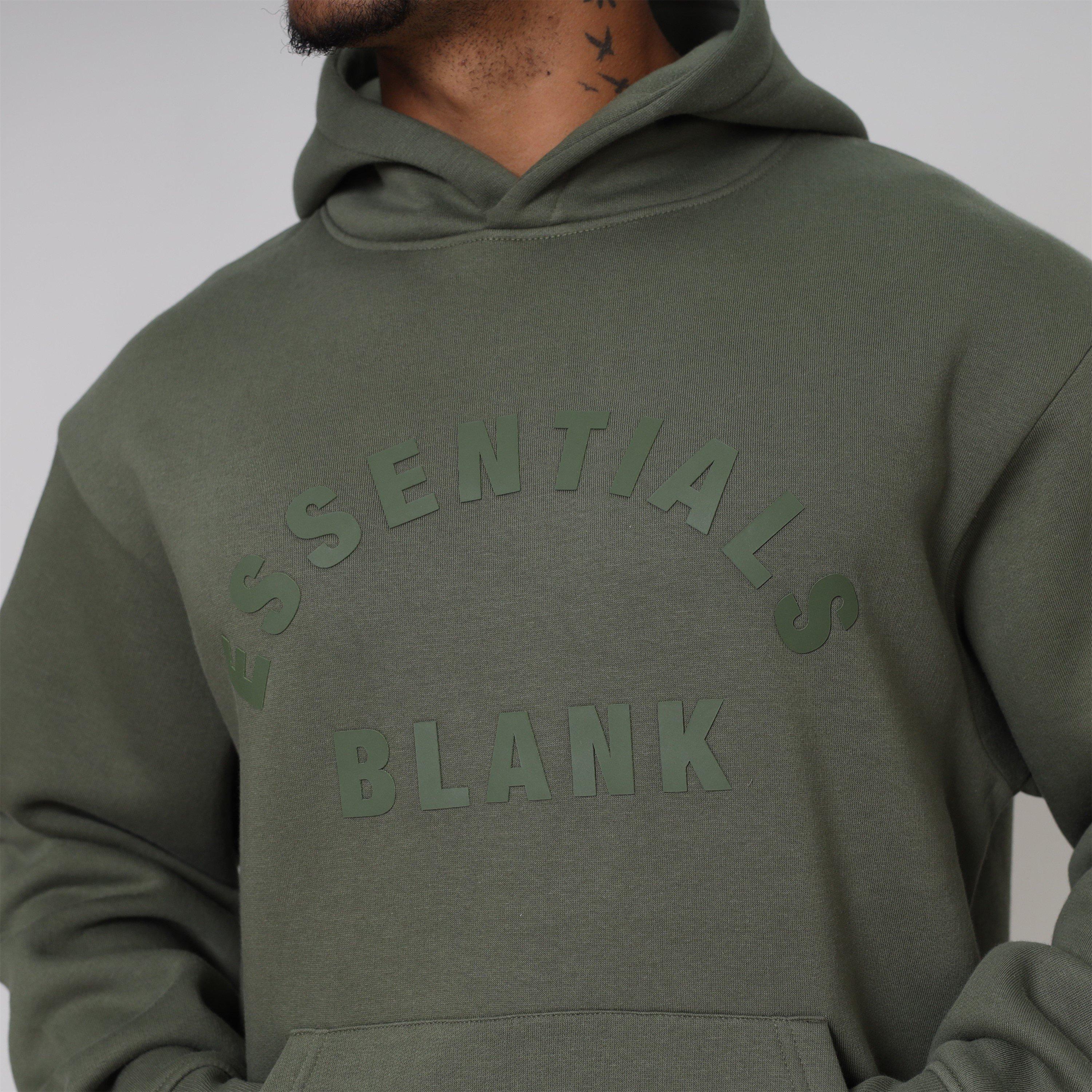 Khaki - Blank Essentials - Arch Hoodie Mens - 4