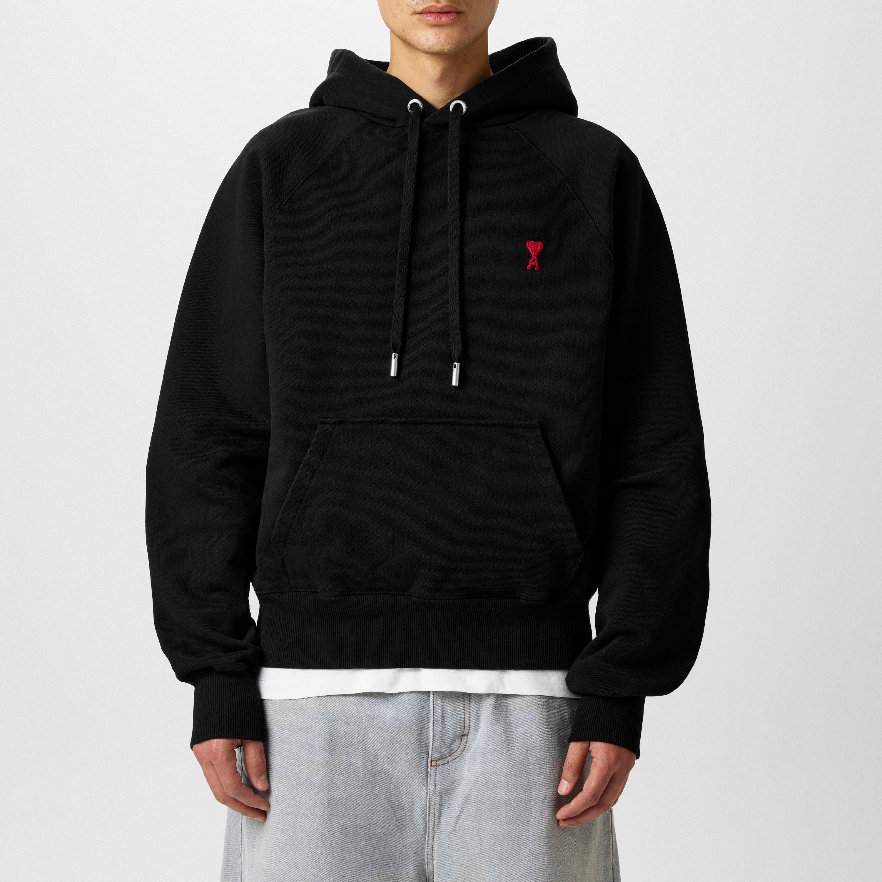 Black - Ami Paris - Ami De Coeur Hoodie - 3
