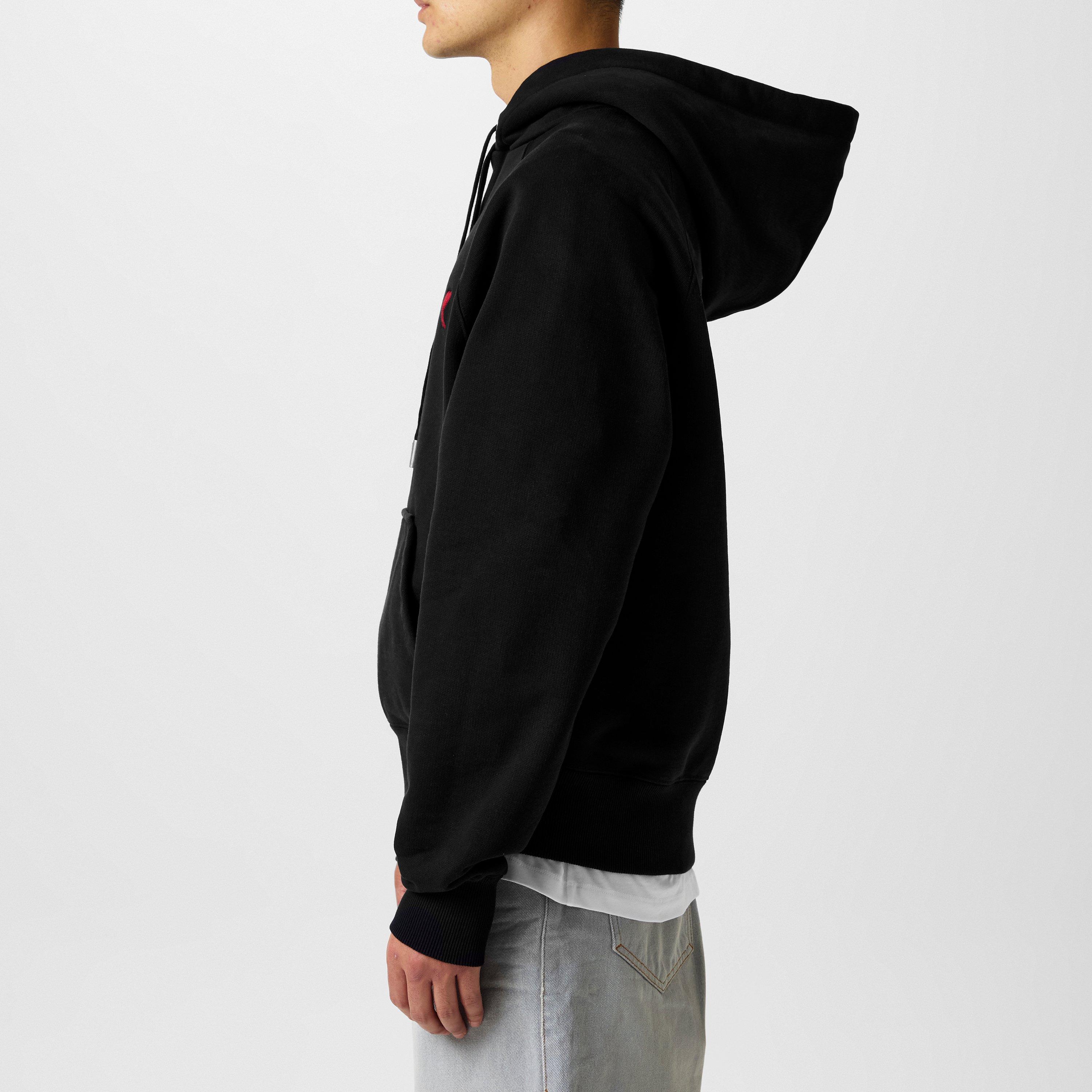 Black - Ami Paris - Ami De Coeur Hoodie - 5