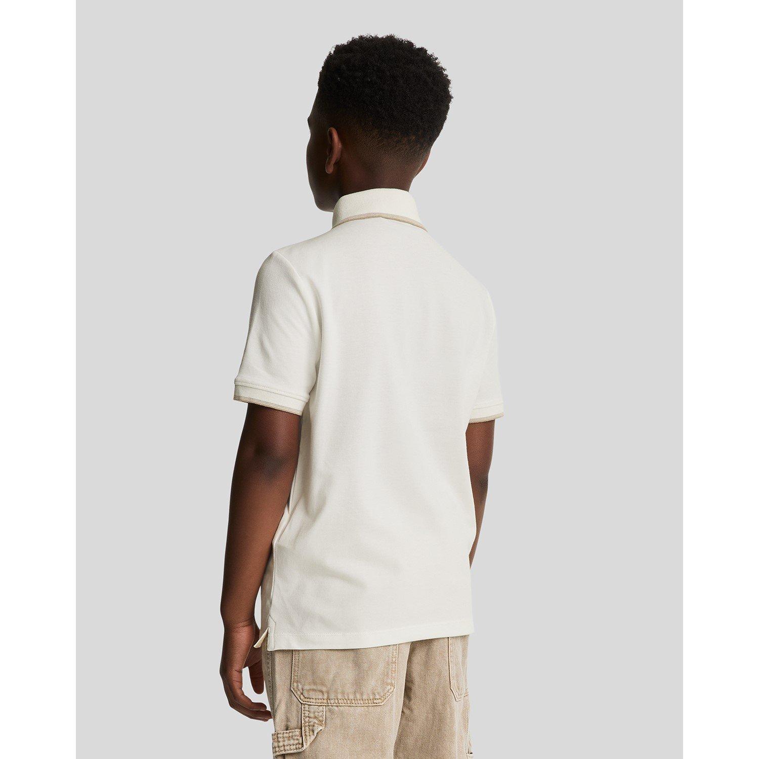 X157 Chalk - Lyle and Scott - Kids' Short-Sleeve Polo Shirt - 3