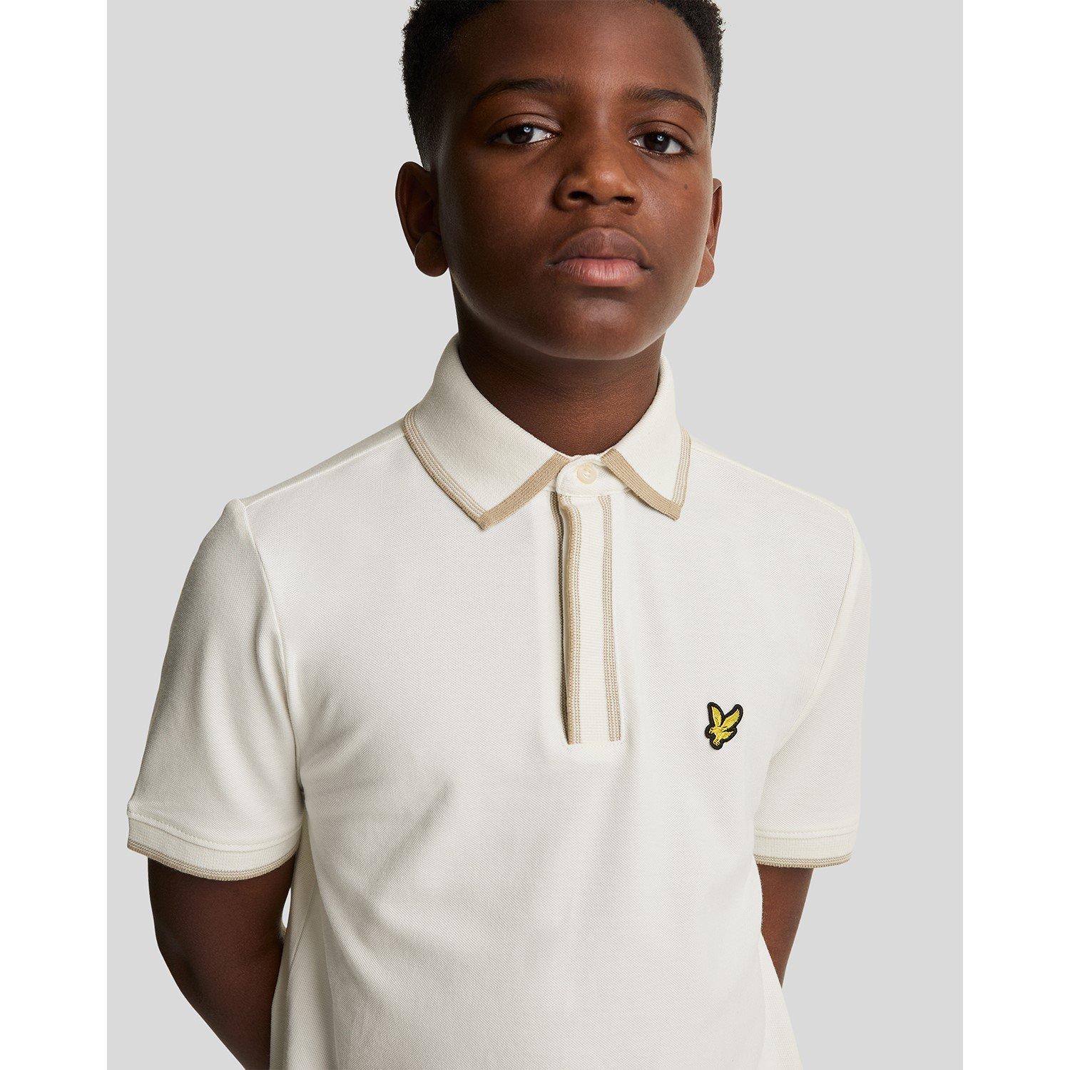 X157 Chalk - Lyle and Scott - Kids' Short-Sleeve Polo Shirt - 4