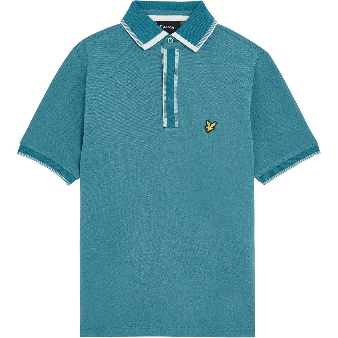X579 Tempesta Blu - Lyle and Scott - Kids' Short-Sleeve Polo Shirt - 1