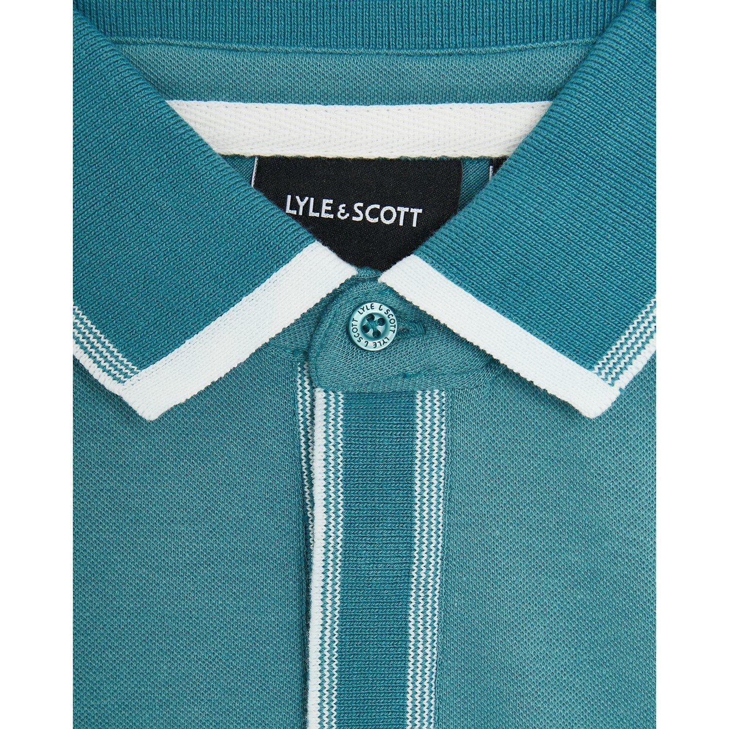 X579 Blue Storm - Lyle and Scott - Kids' Short-Sleeve Polo Shirt - 2