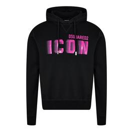 DSquared2 Icon Print Cotton Hoodie