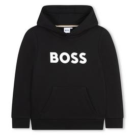 Boss Kids Logo Over-the-head Hoodie, Bold Logo