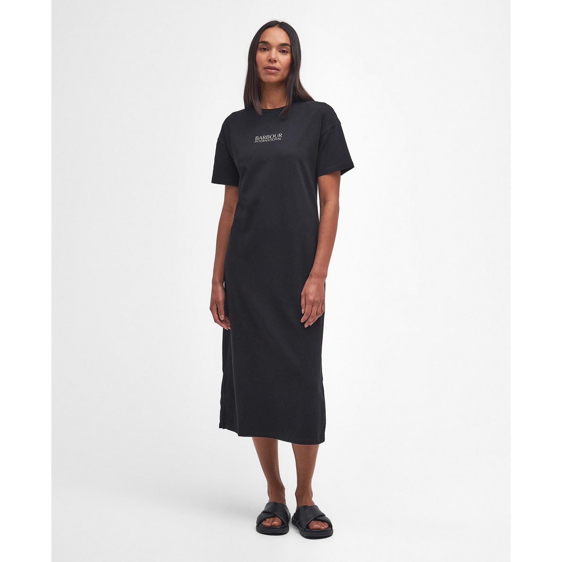 Black - Barbour International - Sofia Midi Dress - 3
