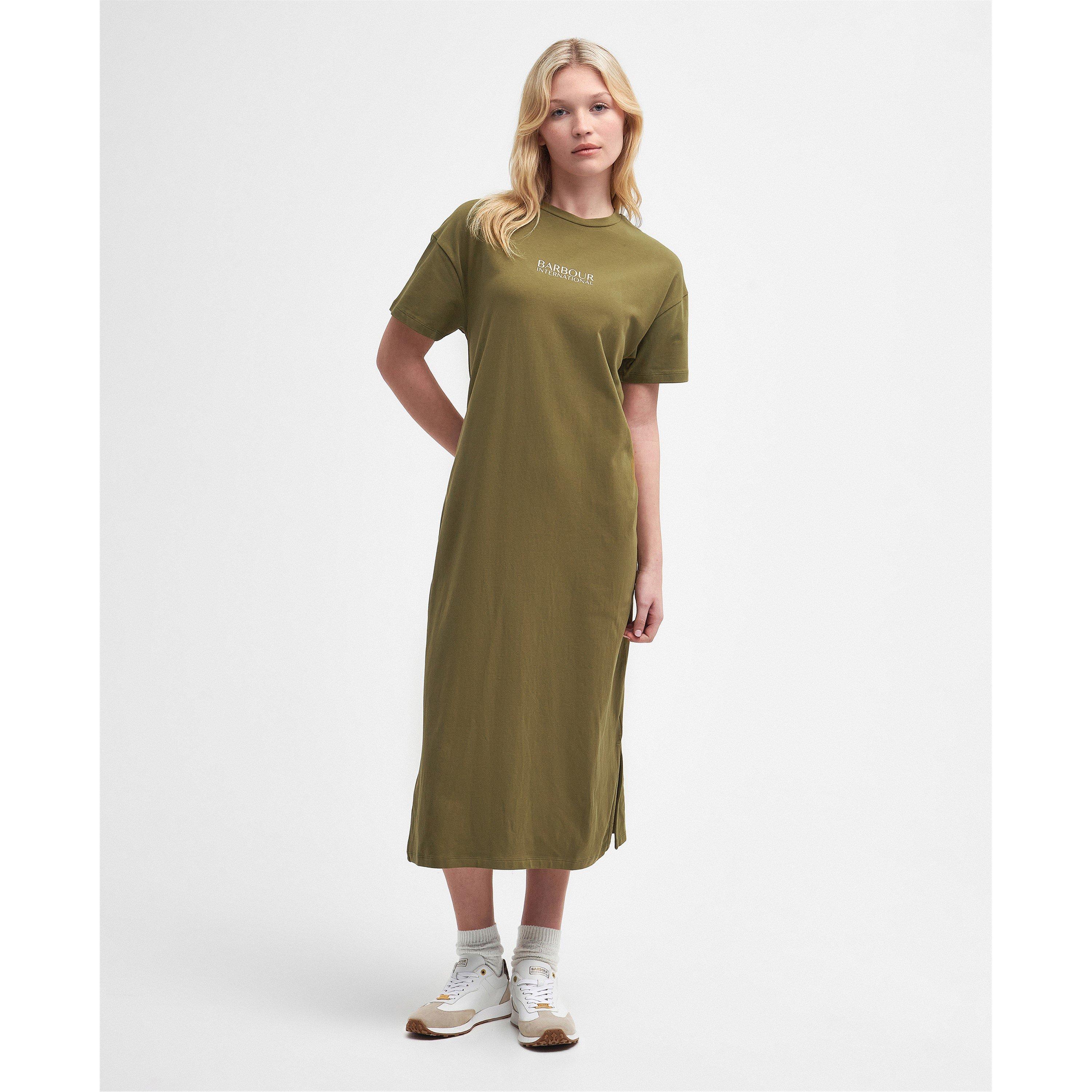 Barbour International Women's Sofia Midi Dress - Golden Khaki - 8 (XS)