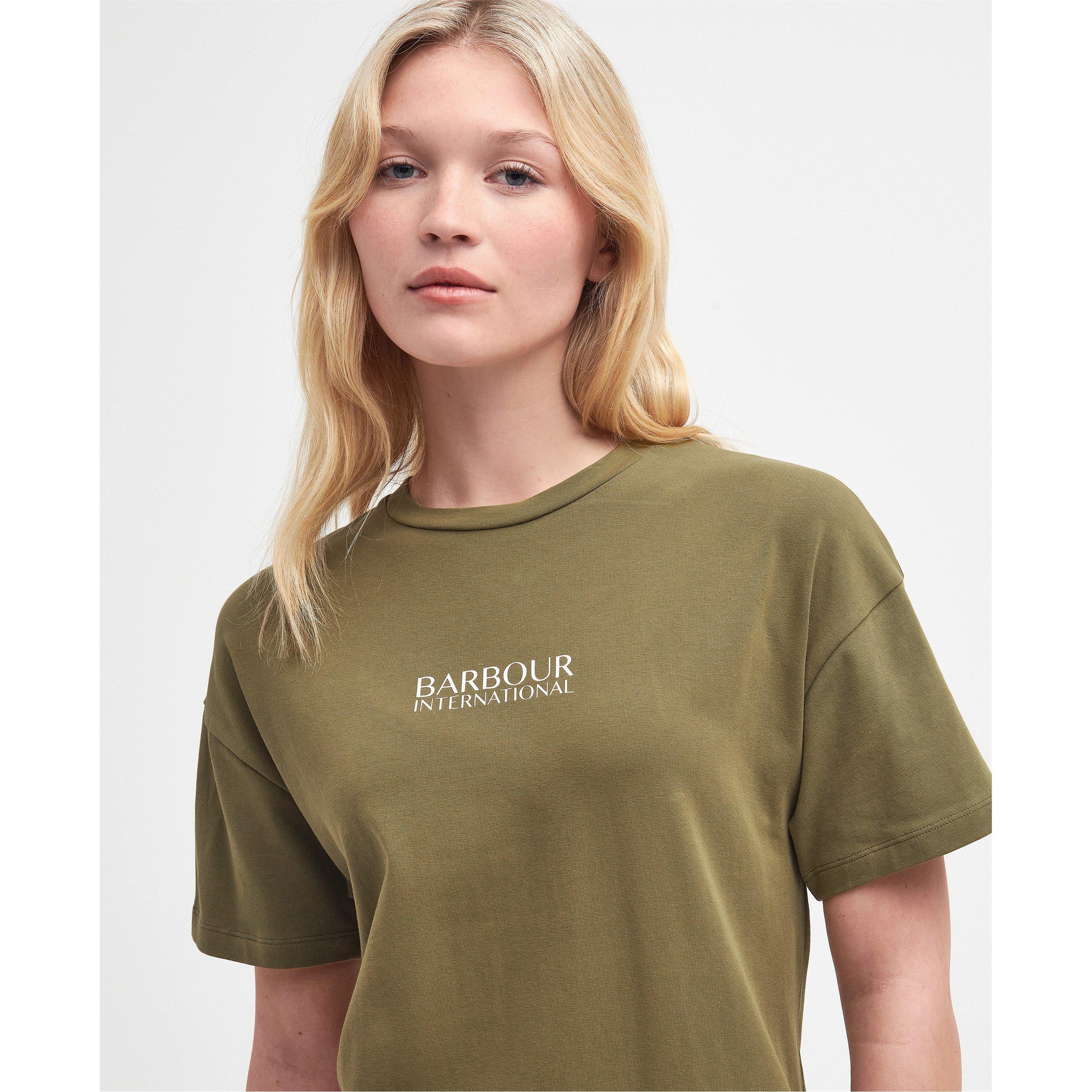 Golden Khaki - Barbour International - Sofia Midi Dress - 6