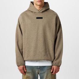 Fear Of God Essentials Logo Tab Cotton Hoodie