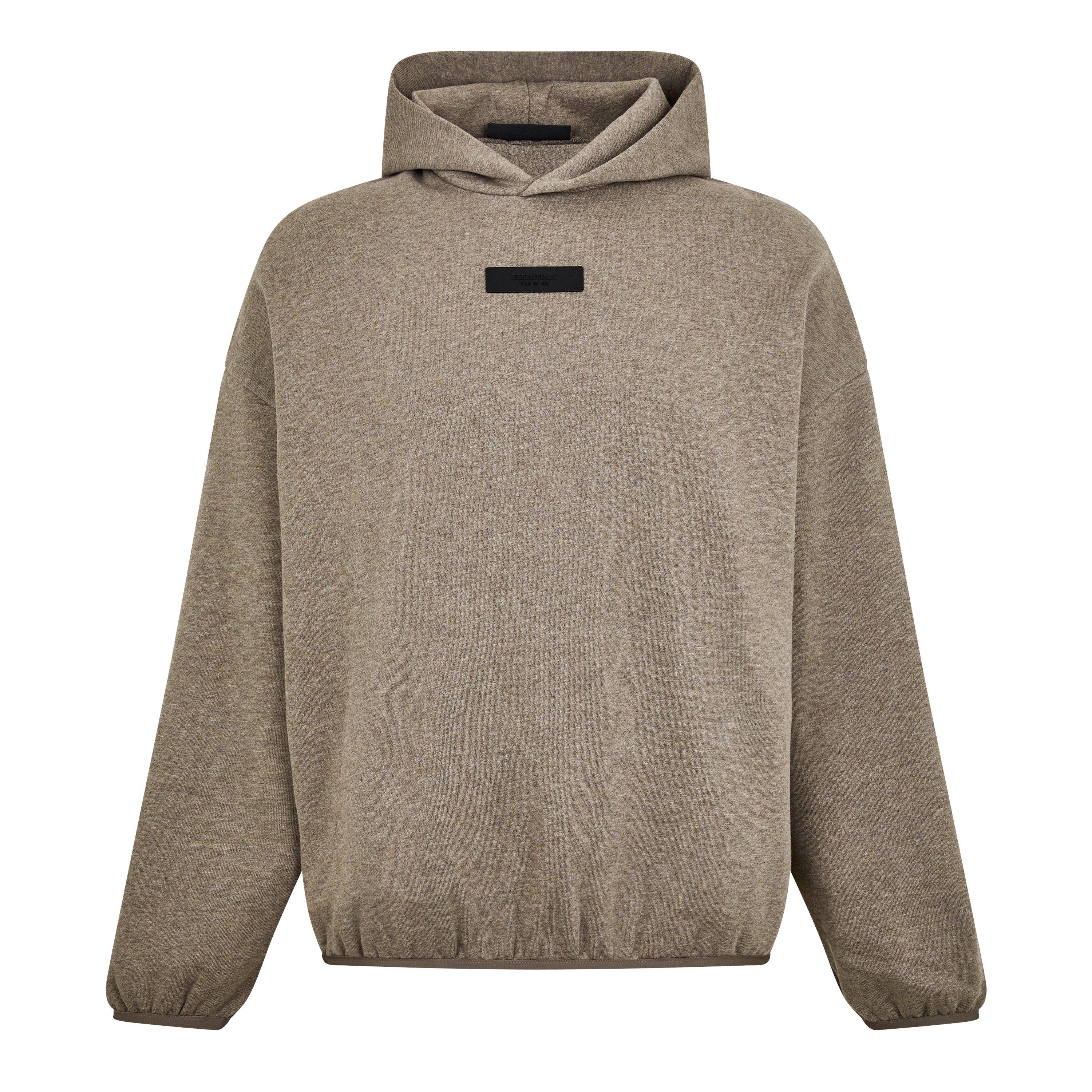 Heather Grey - Fear Of God Essentials - Logo Tab Cotton Hoodie - 5