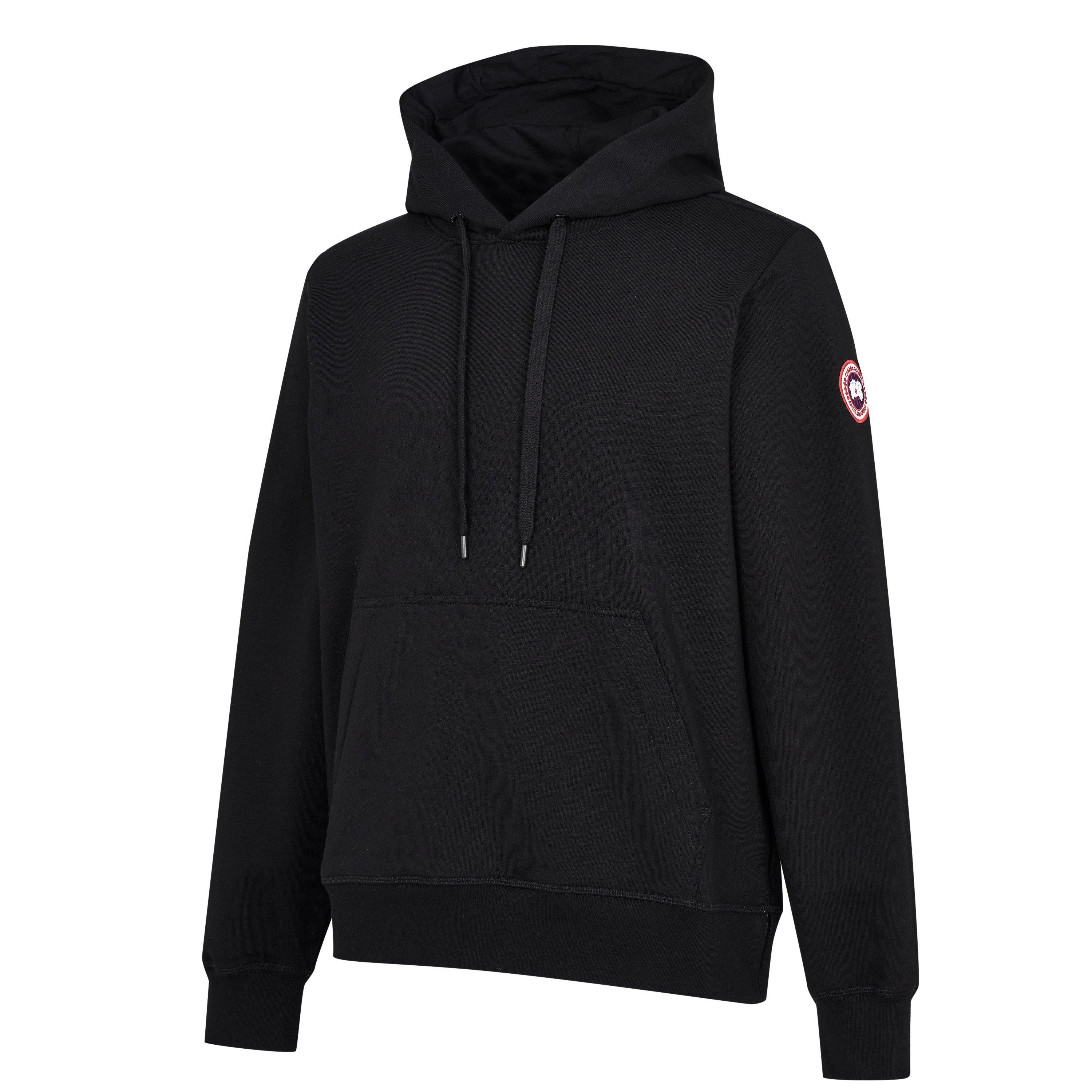 Black 61 - Canada Goose - Men's Logo Cotton Huron Hoodie Sweatshirt - 8