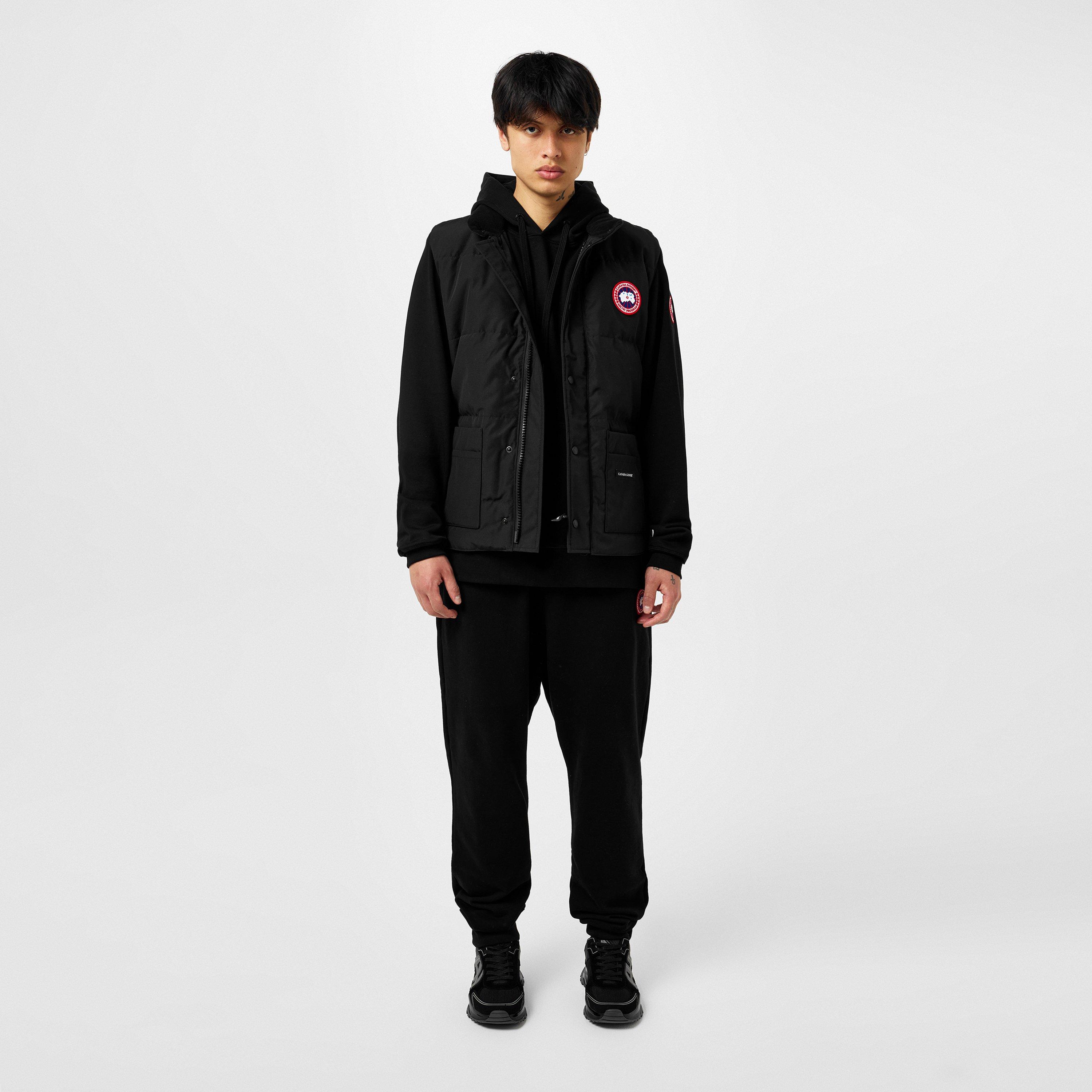 Black 61 - Canada Goose - Men's Logo Cotton Huron Hoodie Sweatshirt - 6