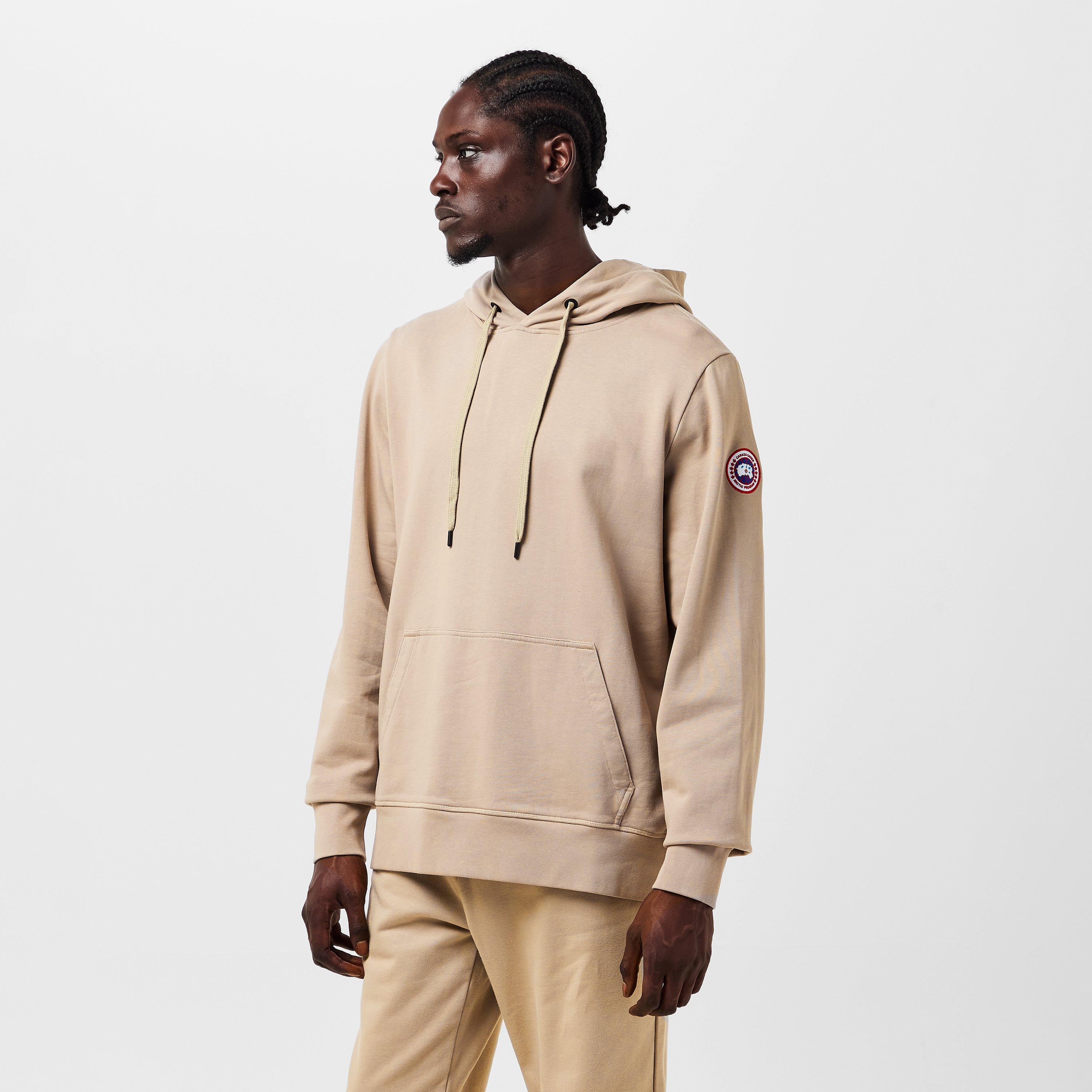 Limestone 9432 - Canada Goose - Men's Logo Cotton Huron Hoodie Sweatshirt - 3