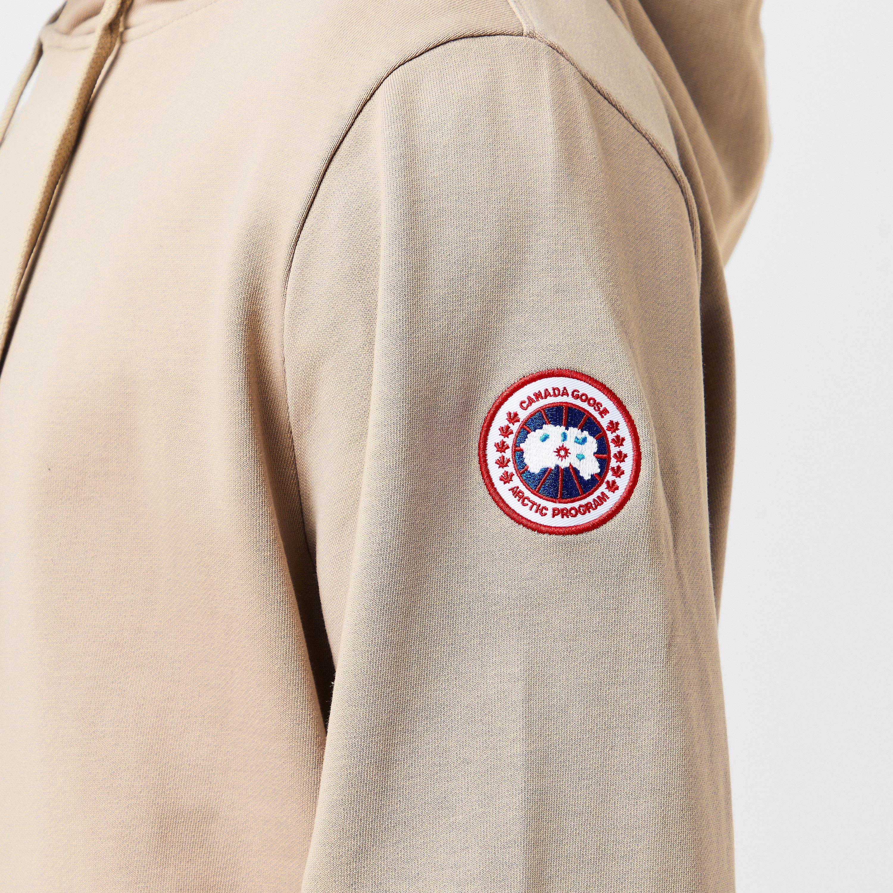 Limestone 9432 - Canada Goose - Men's Logo Cotton Huron Hoodie Sweatshirt - 5