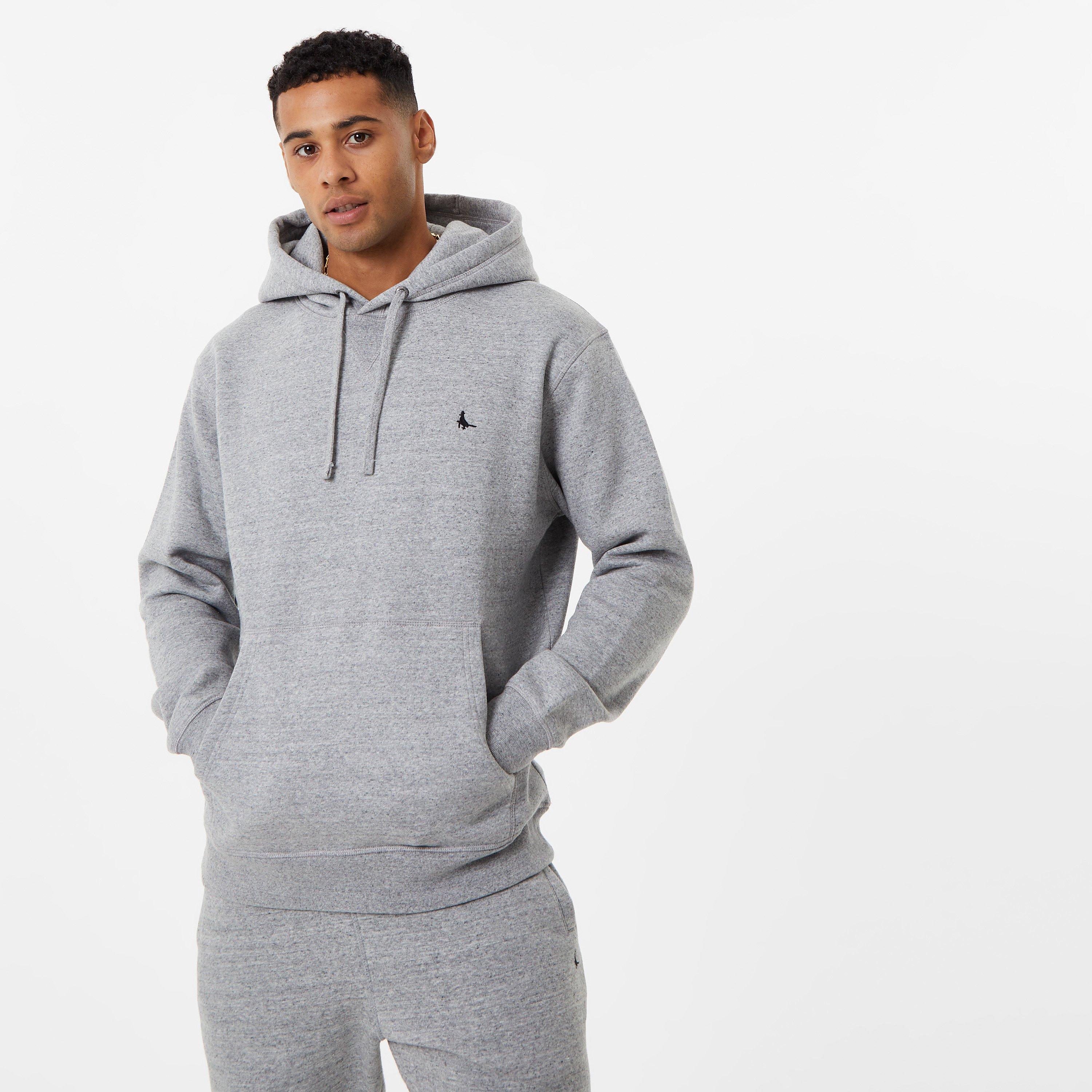Grey Marl - Jack Wills - Woodward Pheasant Logo Hoodie - 1