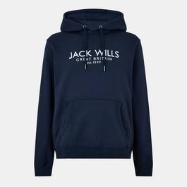 Jack Wills Batsford Logo Hoodie Mens
