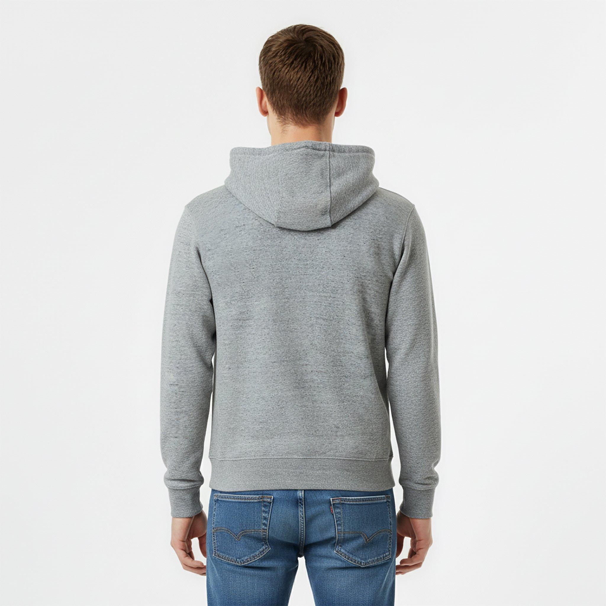 Grey Marl - Jack Wills - Batsford Logo Hoodie Mens - 4