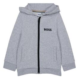 Boss Kids Small Logo Full-Zip Hoodie