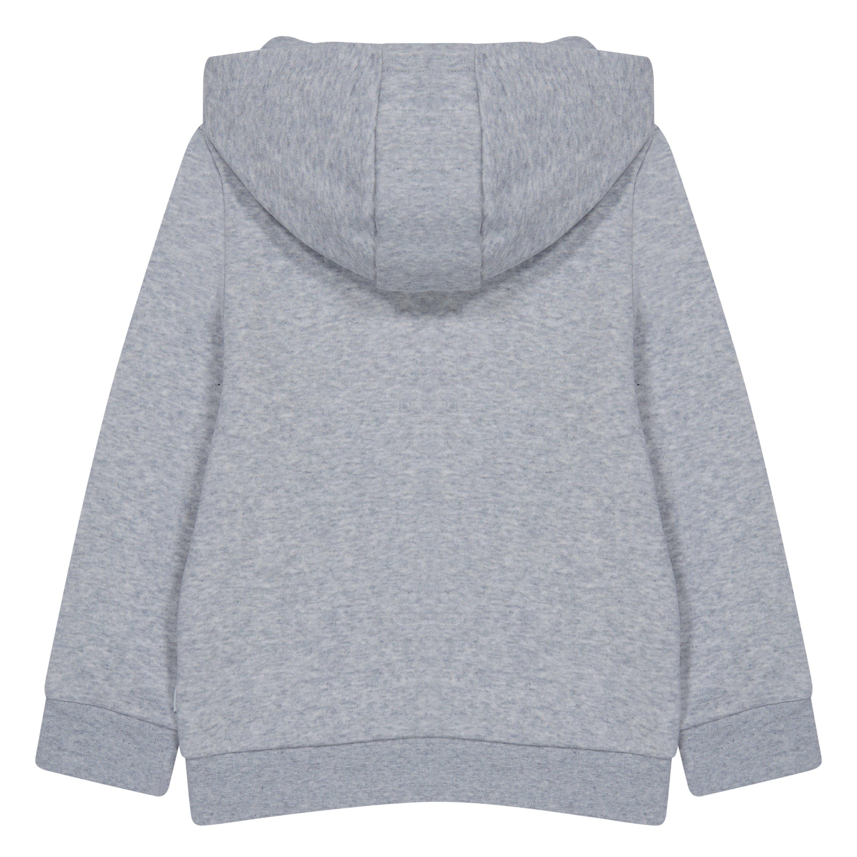 Grey 09 - Boss - Kids Small Logo Full-Zip Hoodie - 3