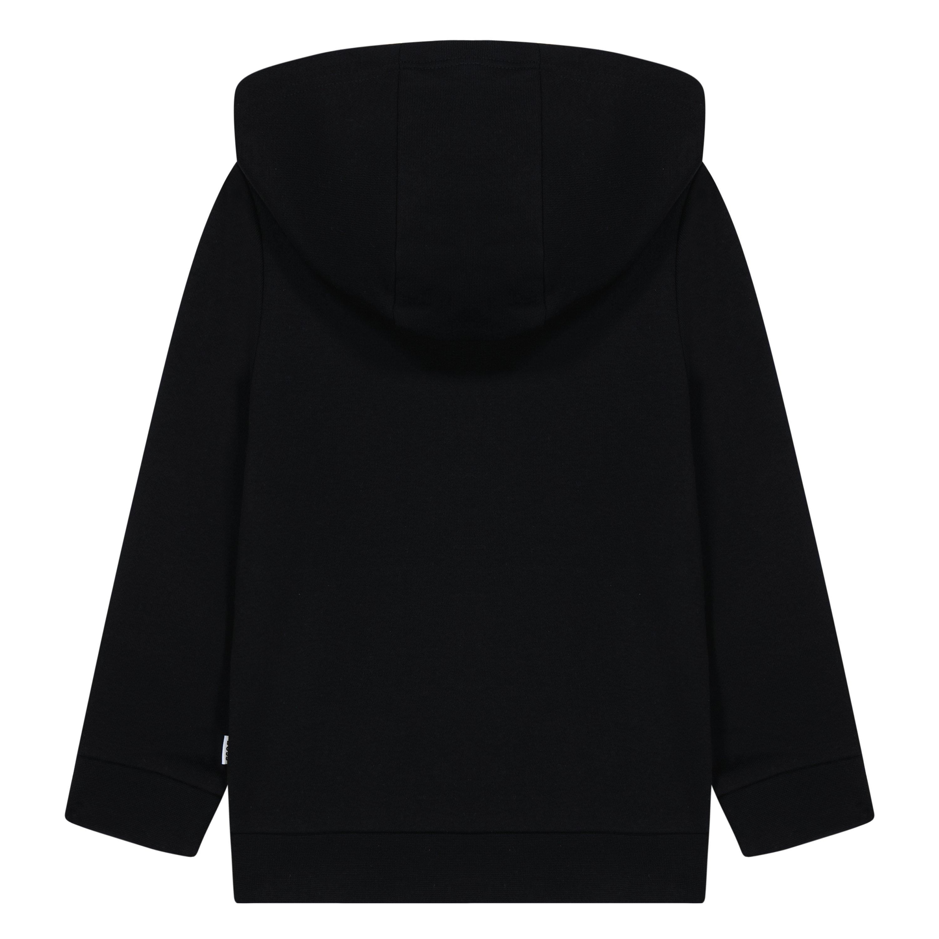 Crna 09B - Boss - Kids Small Logo Full-Zip Hoodie - 3