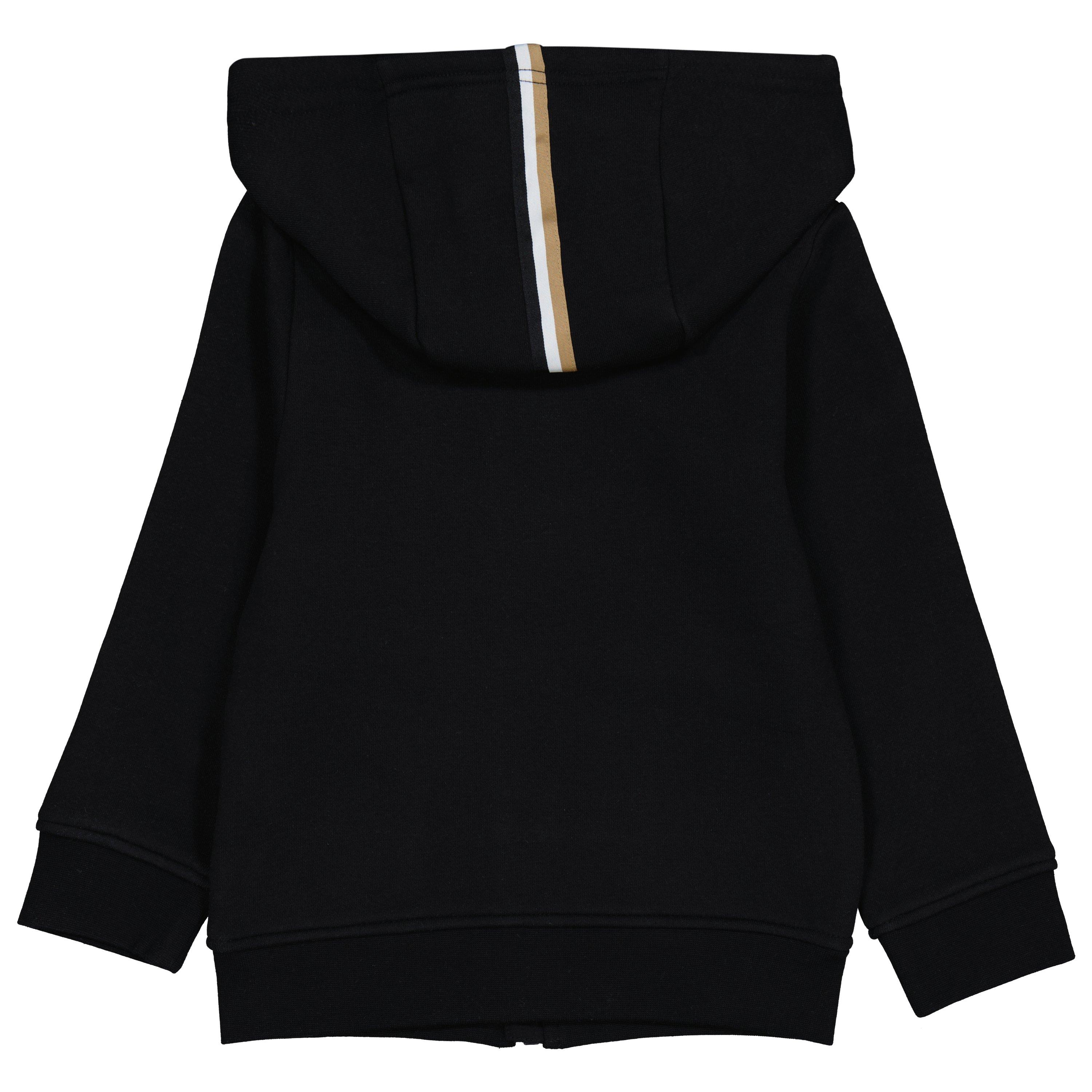 Black 09B - Boss - Kids Large Logo Zip Hoodie - 2