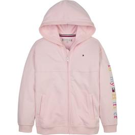 Tommy Hilfiger Graphic Multi Colour Zip Through Hoodie Junior