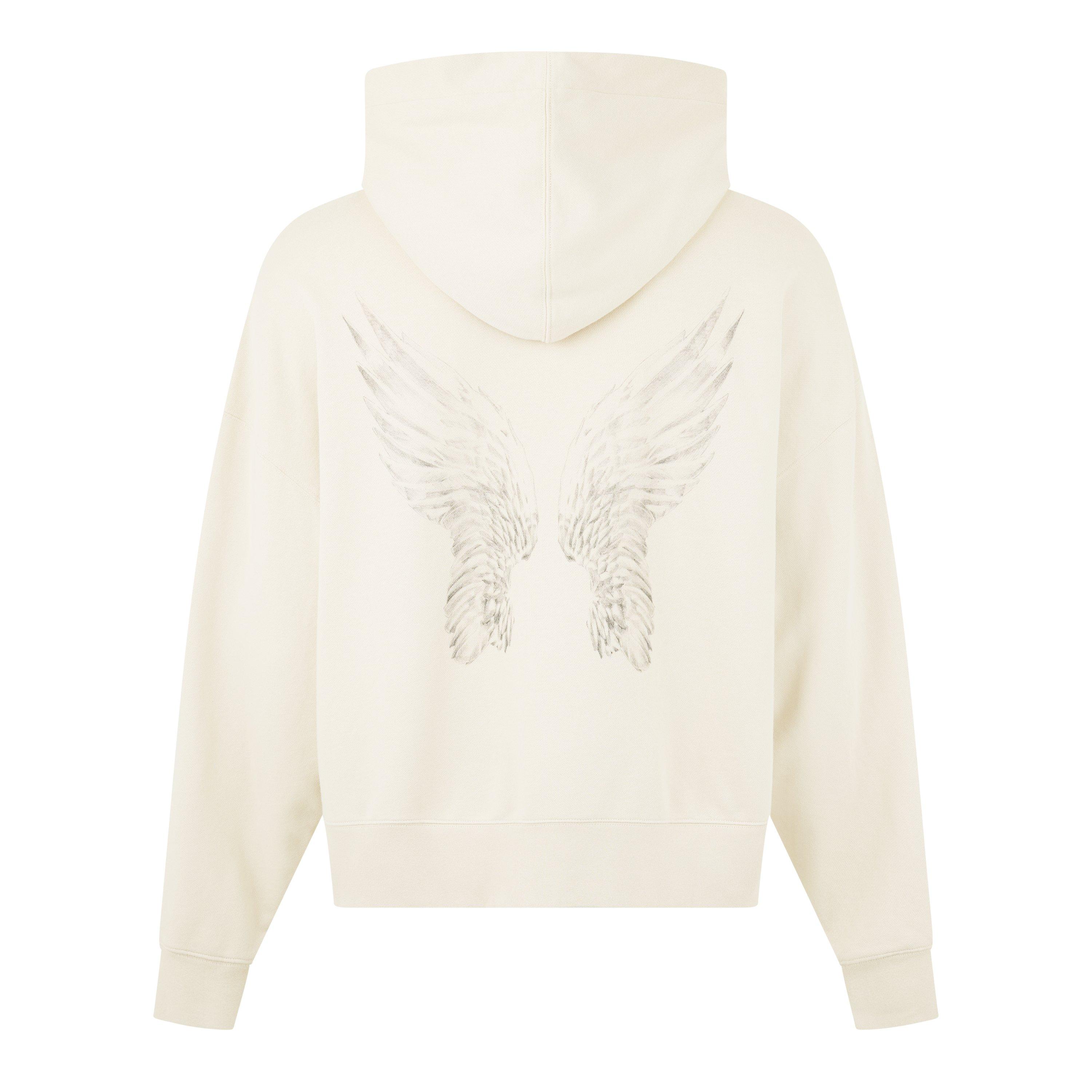 Beige - Palm Angels - Portrait Over The Head Hoodie - 6