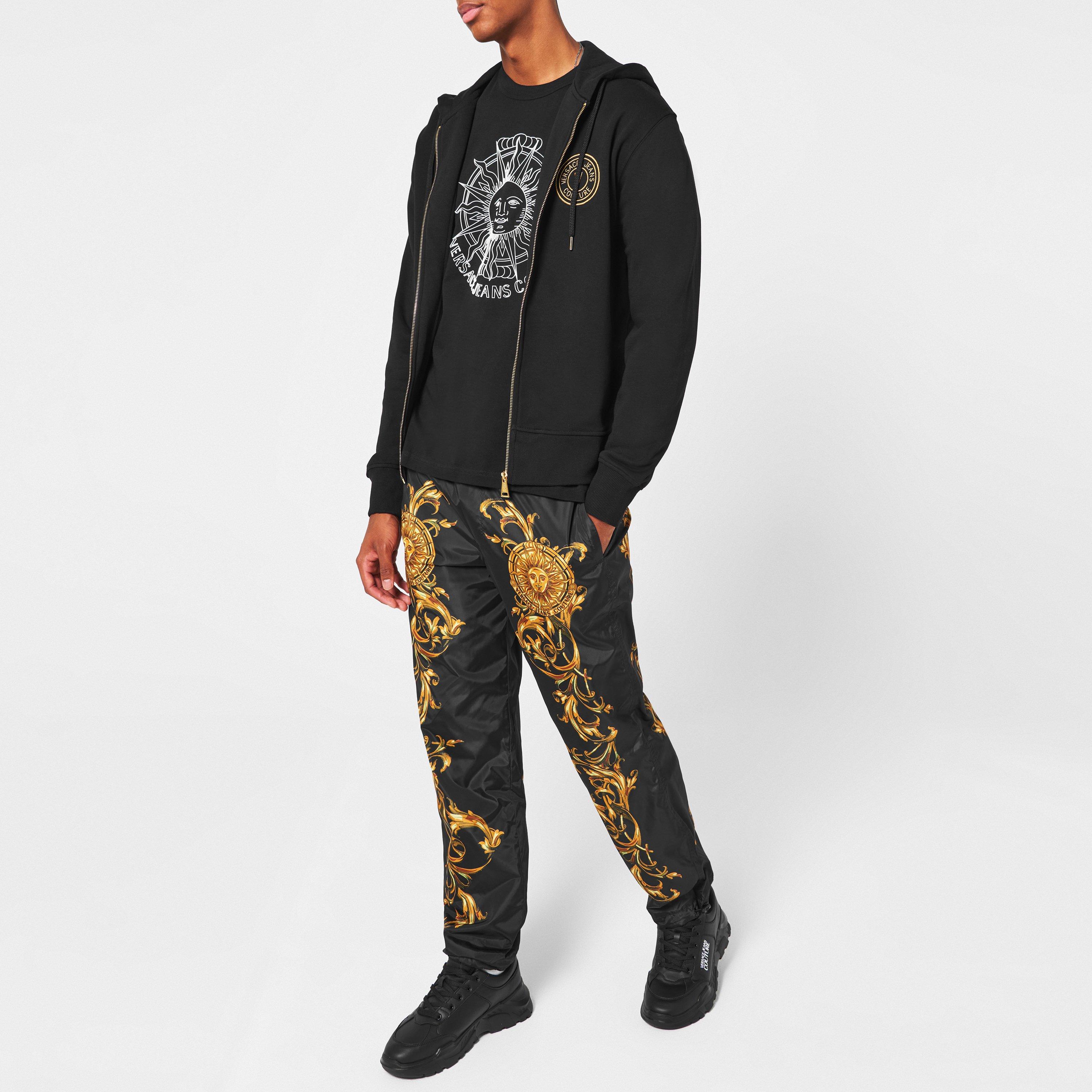 Black G89 - Versace Jeans Couture - Foil Stamp Zip Hoodie - 3