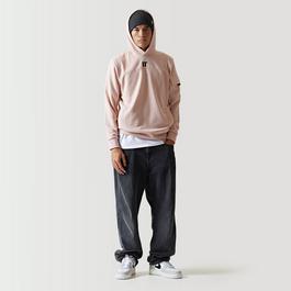 11 Degrees 11D Woven Pocket Hoodie Putty Pink