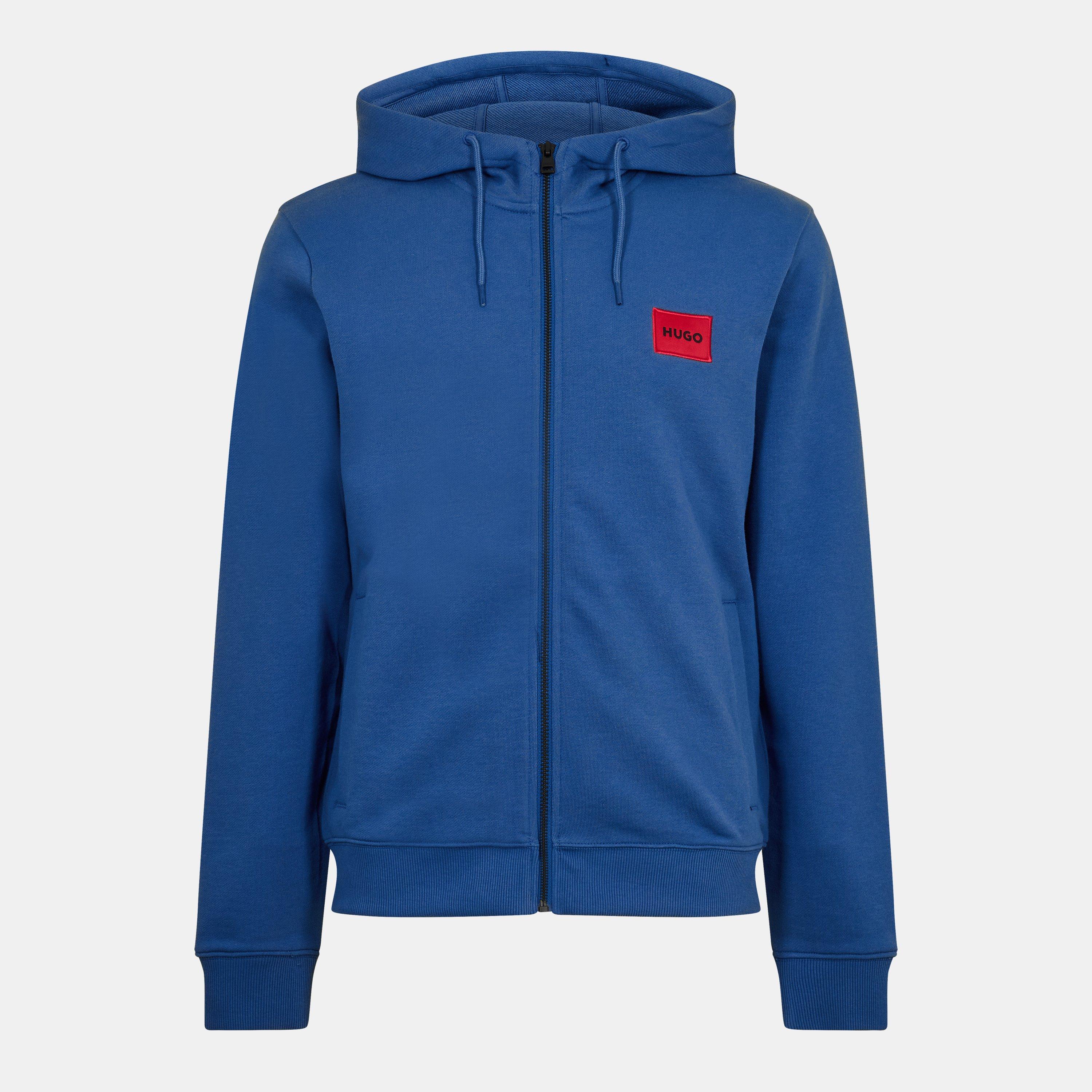 Hugo Men's Daple Zip Through Hoodie - Medium Blue - S