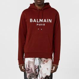 Balmain Printed Logo Hoodie