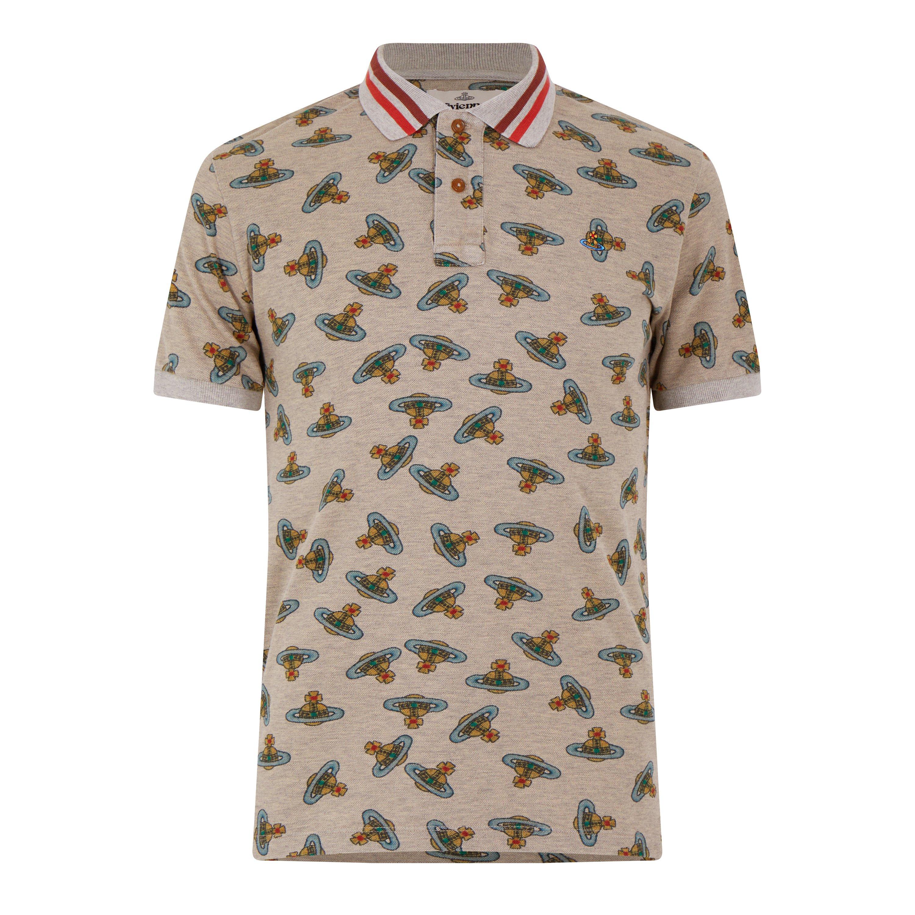 Sand Overdye - Vivienne Westwood - Orb Logo Polo Shirt - 5