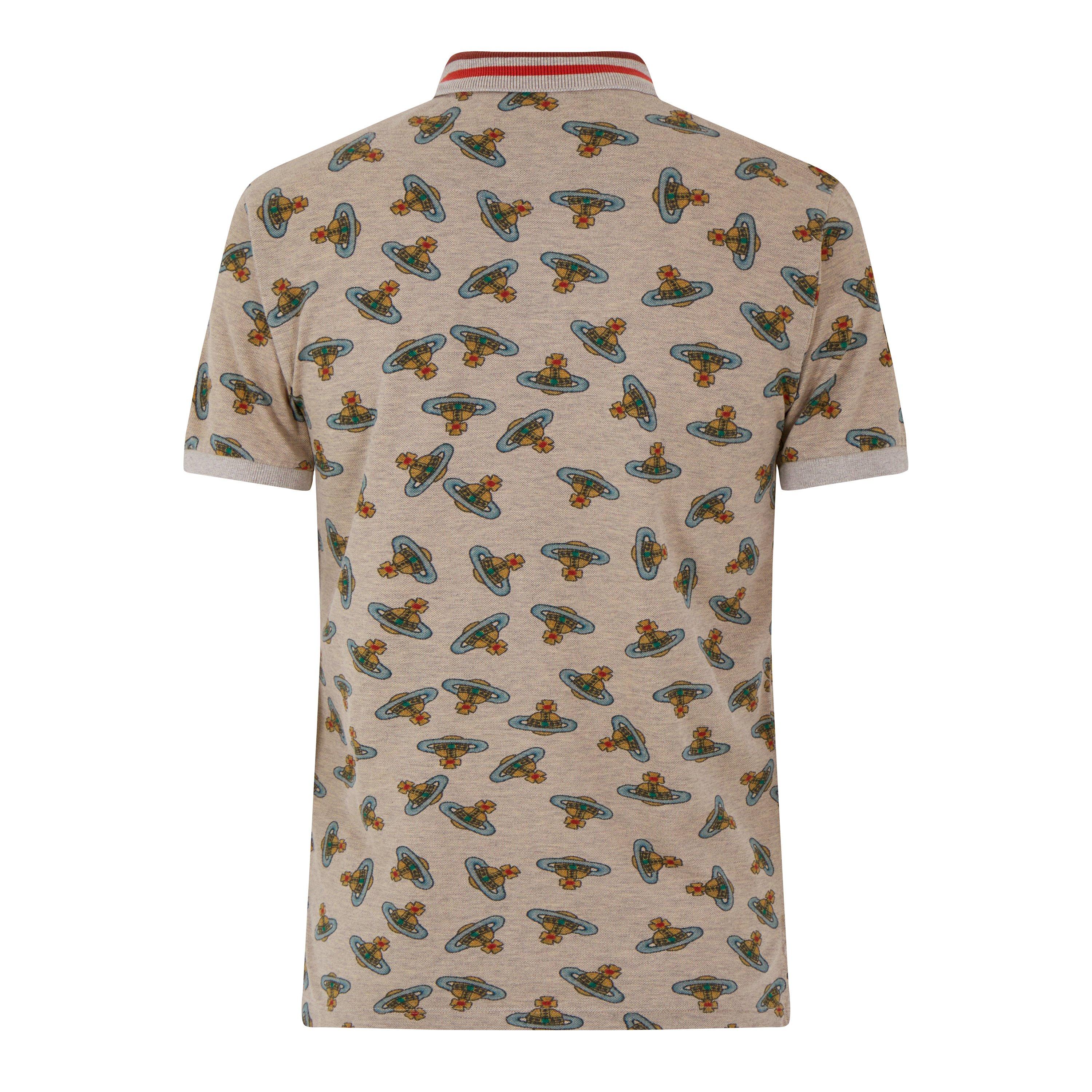 Sand Overdye - Vivienne Westwood - Orb Logo Polo Shirt - 6