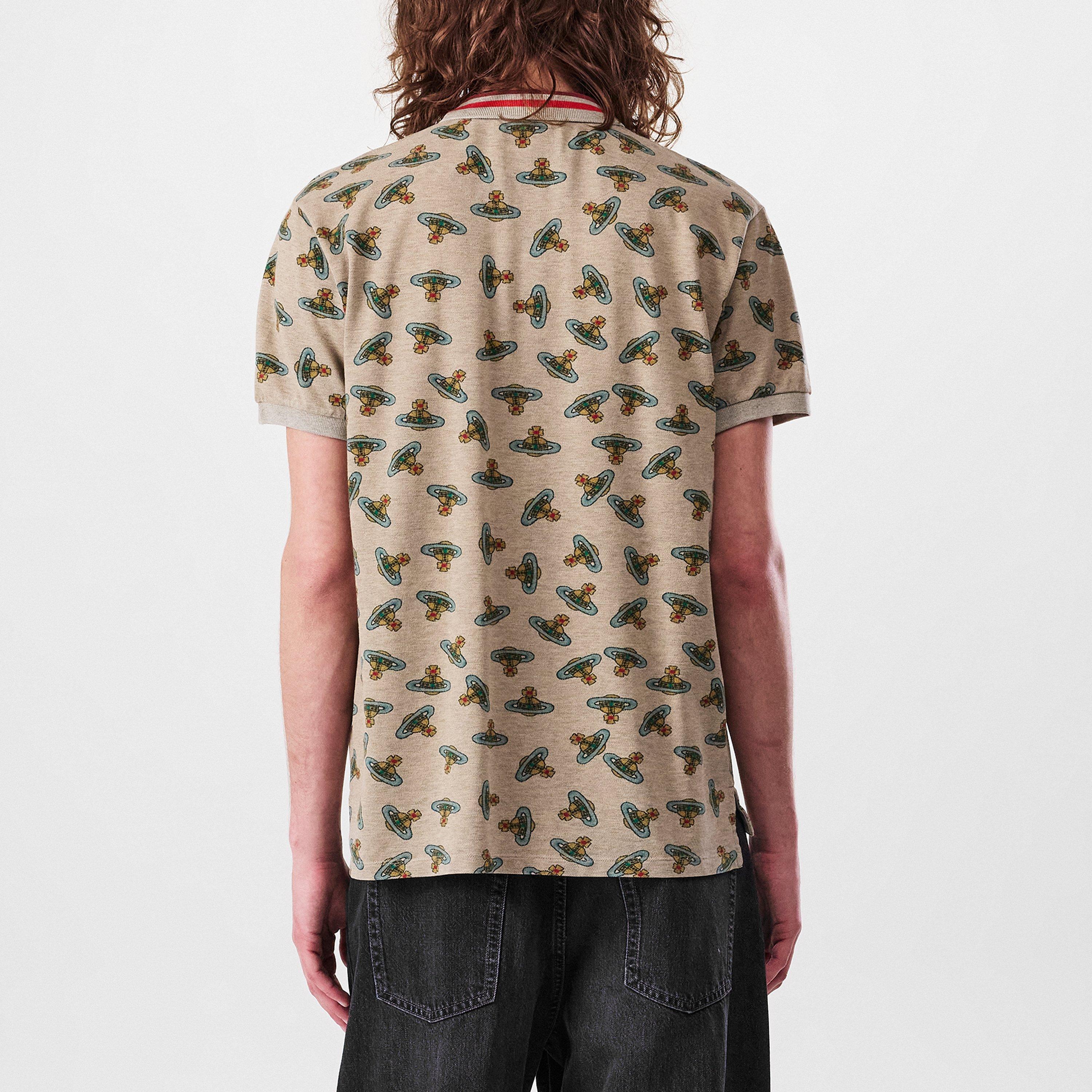 Sand Overdye - Vivienne Westwood - Orb Logo Polo Shirt - 3