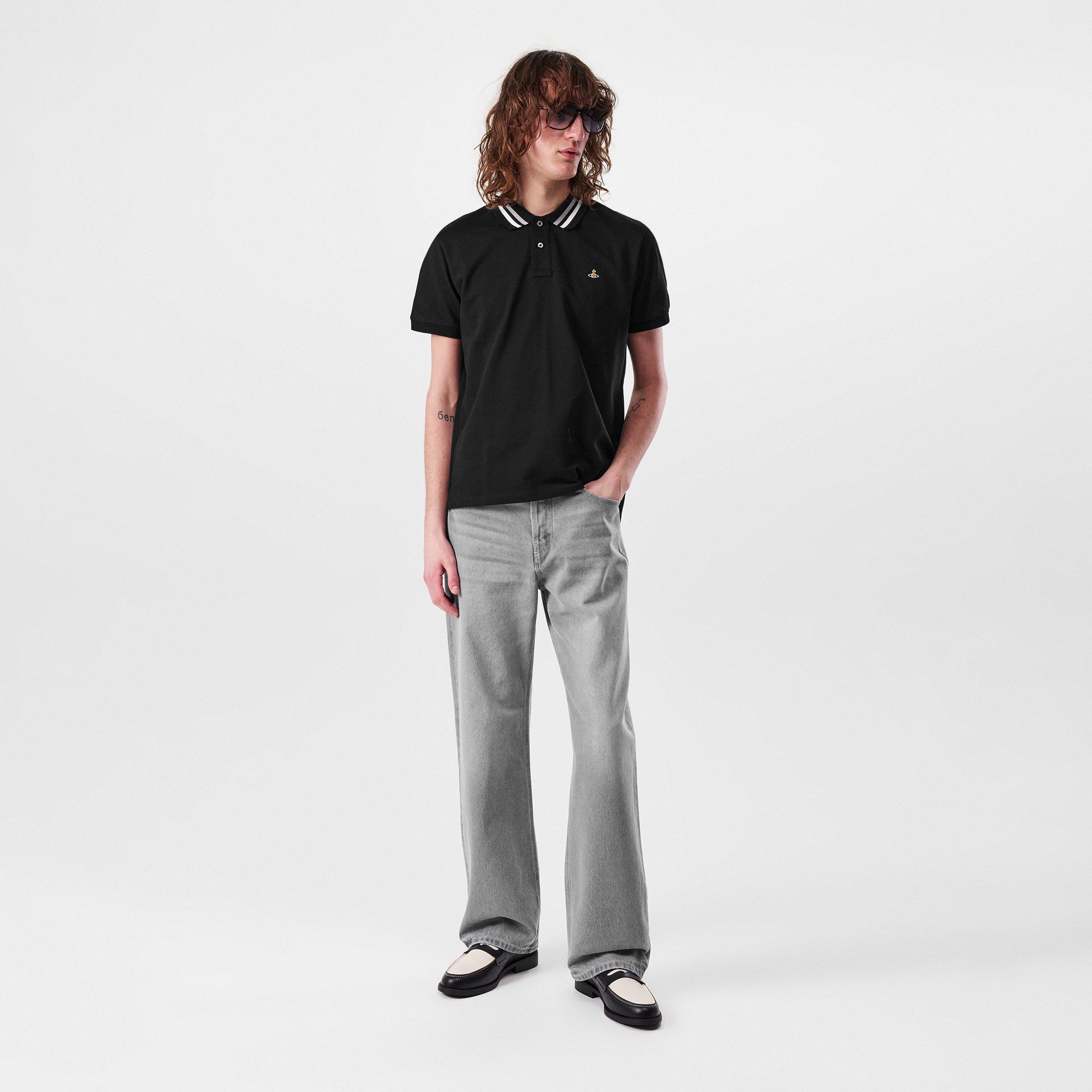 Black - Vivienne Westwood - Classic Short Sleeve Polo Shirt - 4